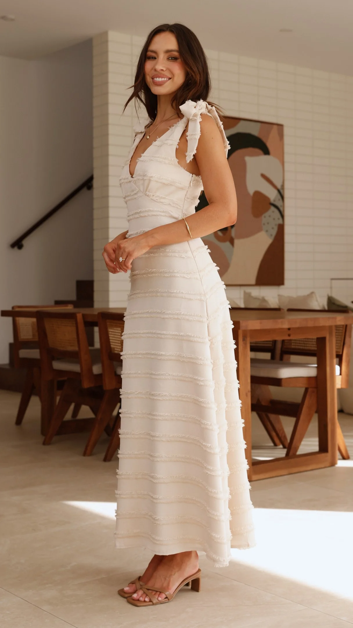 Dela Maxi Dress - Cream