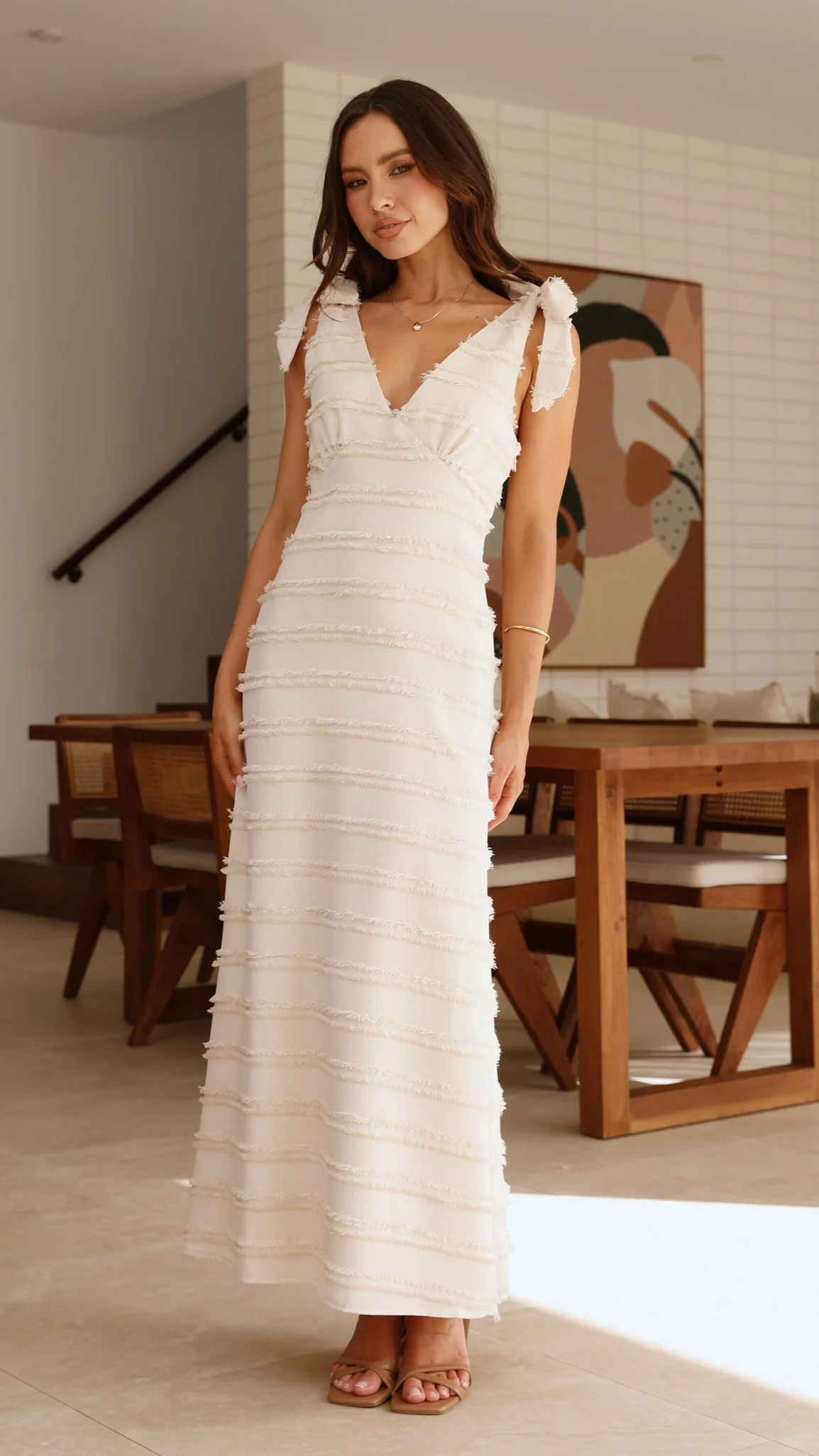 Dela Maxi Dress - Cream