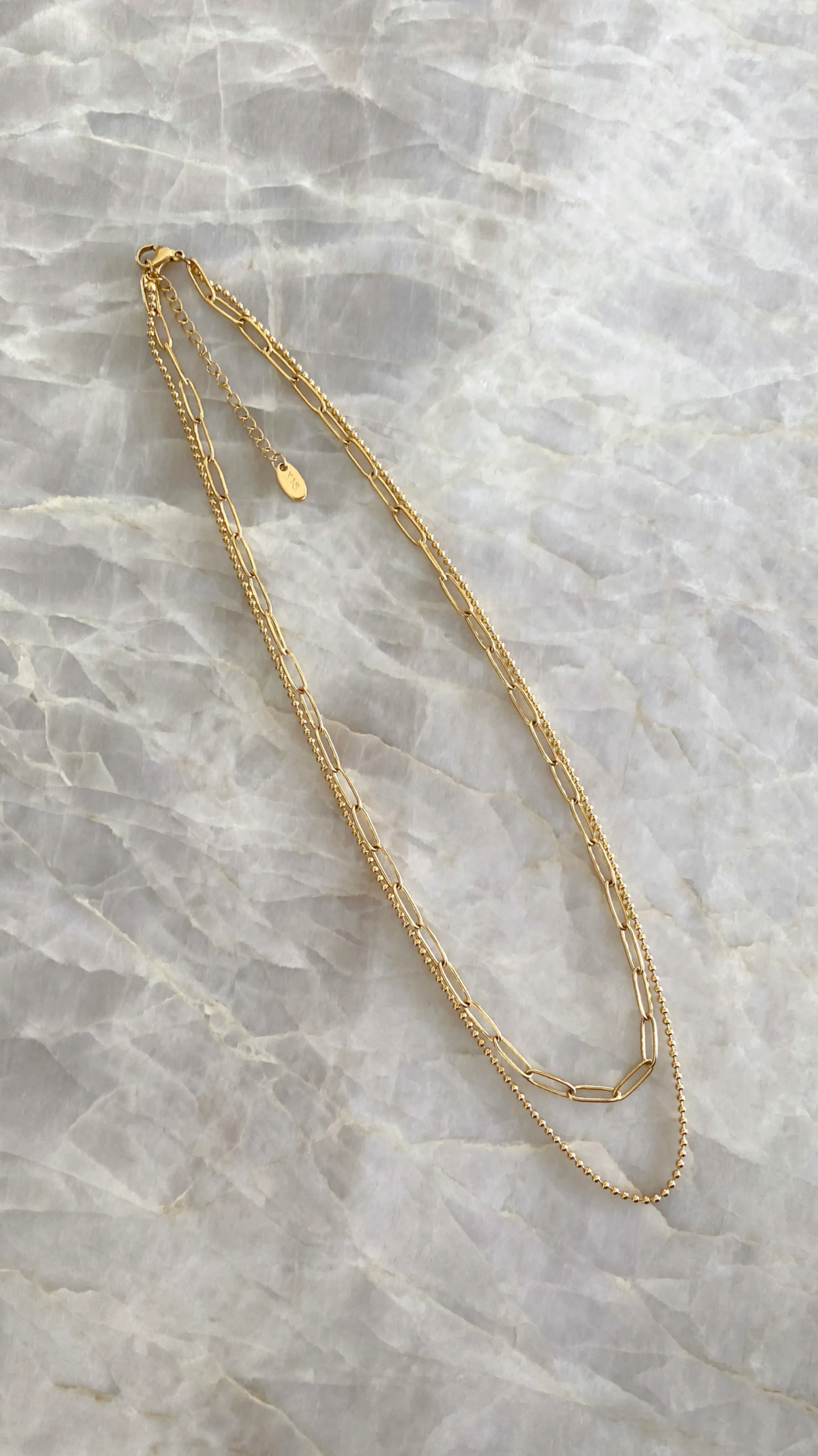 Dani Chain Necklace Set - Gold
