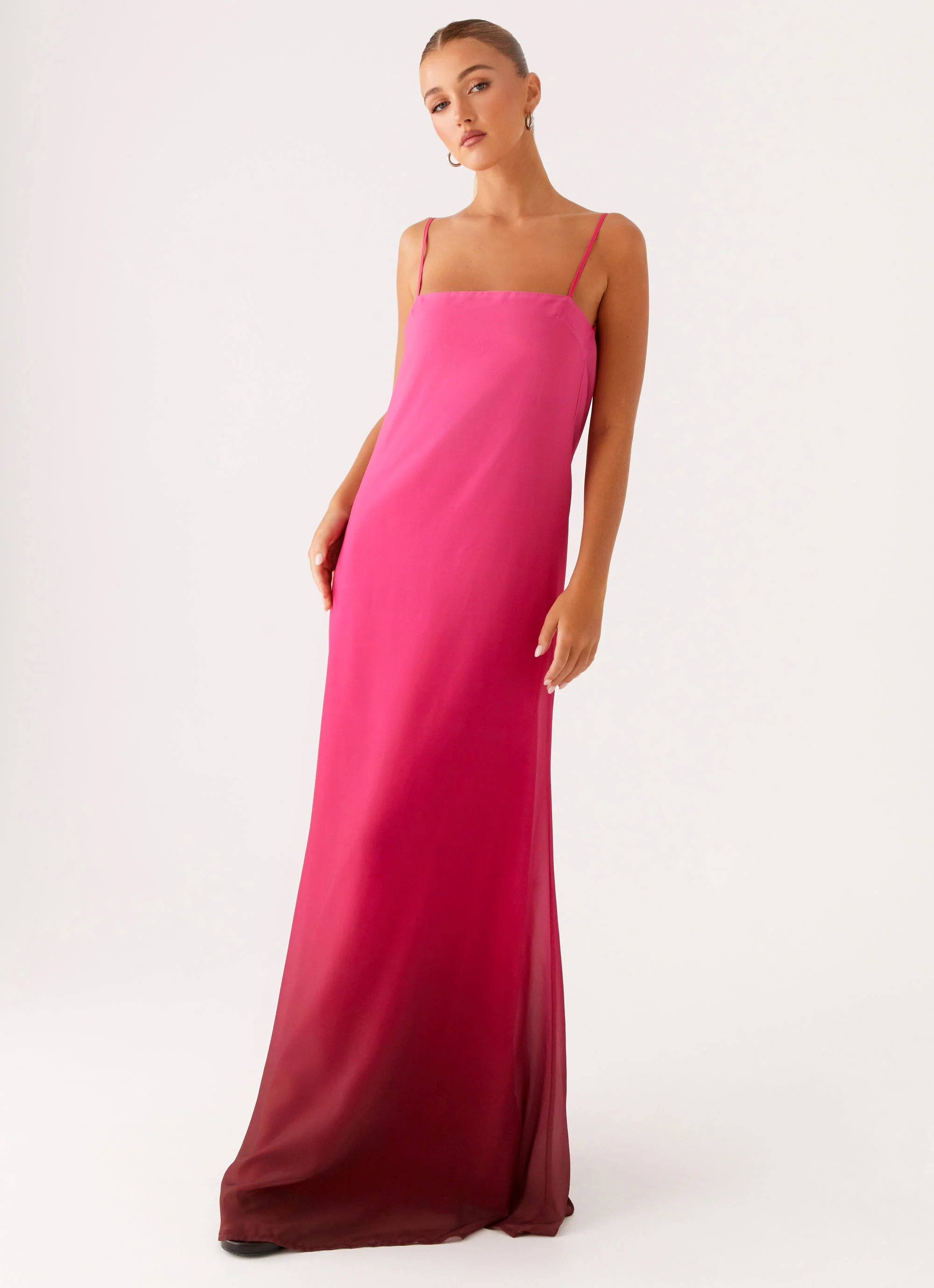 Marianne Maxi Dress - Fuchsia Gradient
