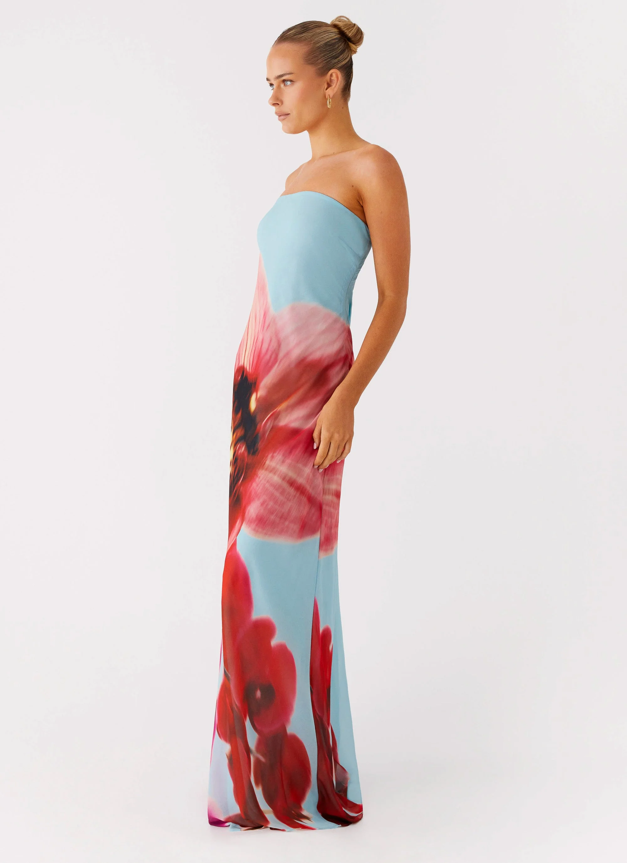 Amelle Maxi Dress - Turquoise Bloom
