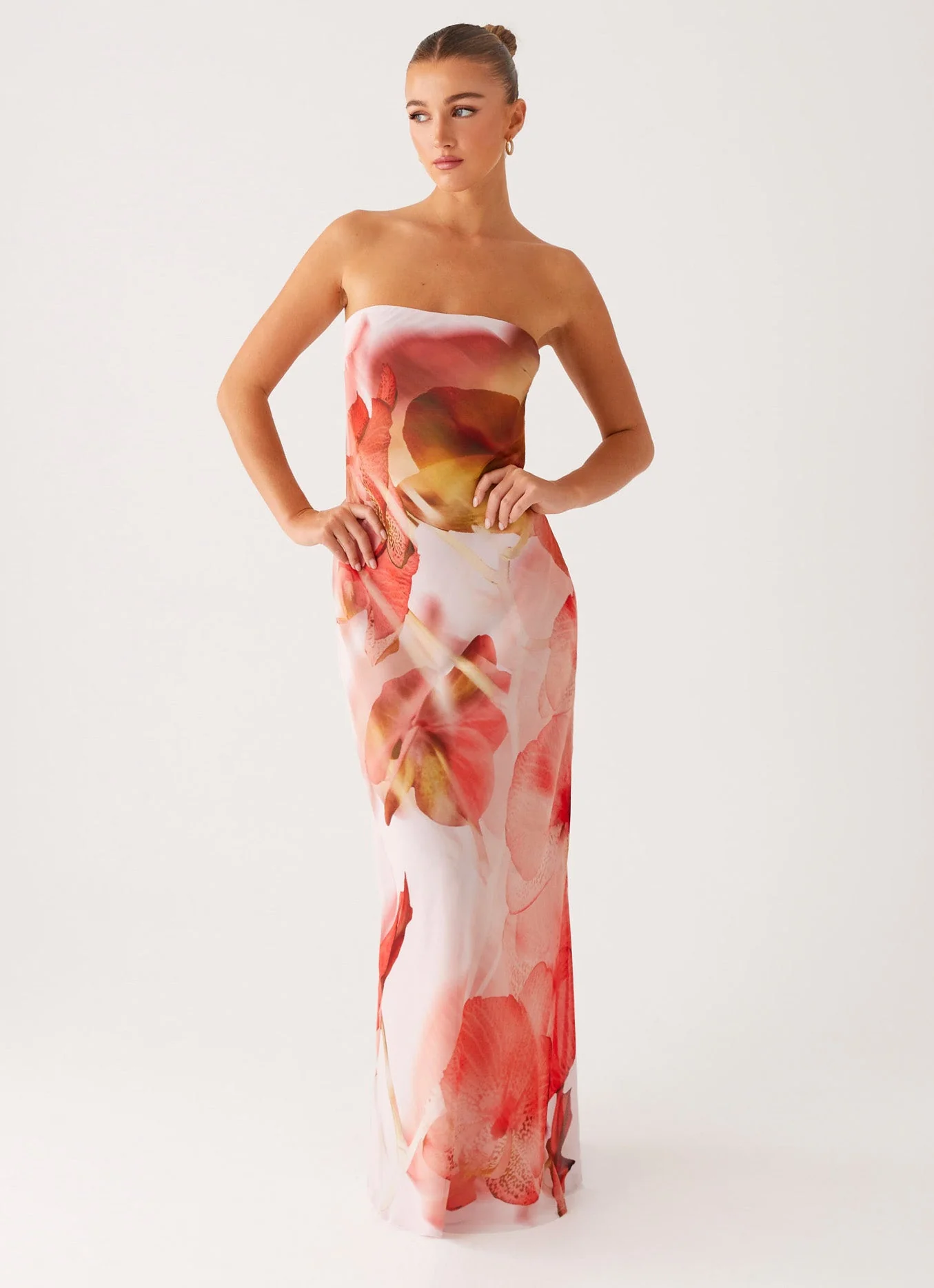 Kunis Maxi Dress - Peach Rose