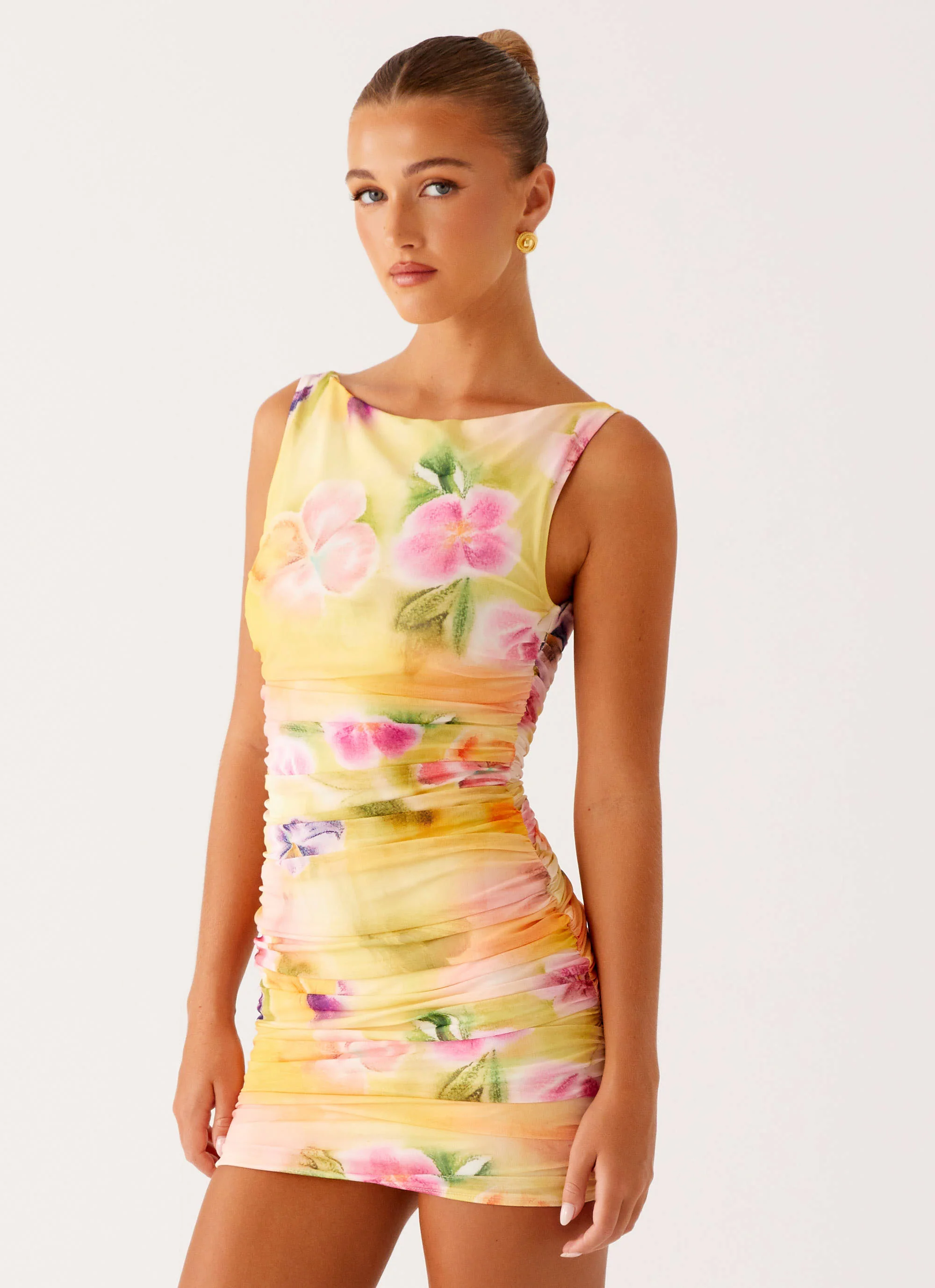 Yennifer Mini Dress - Sunburst Floral