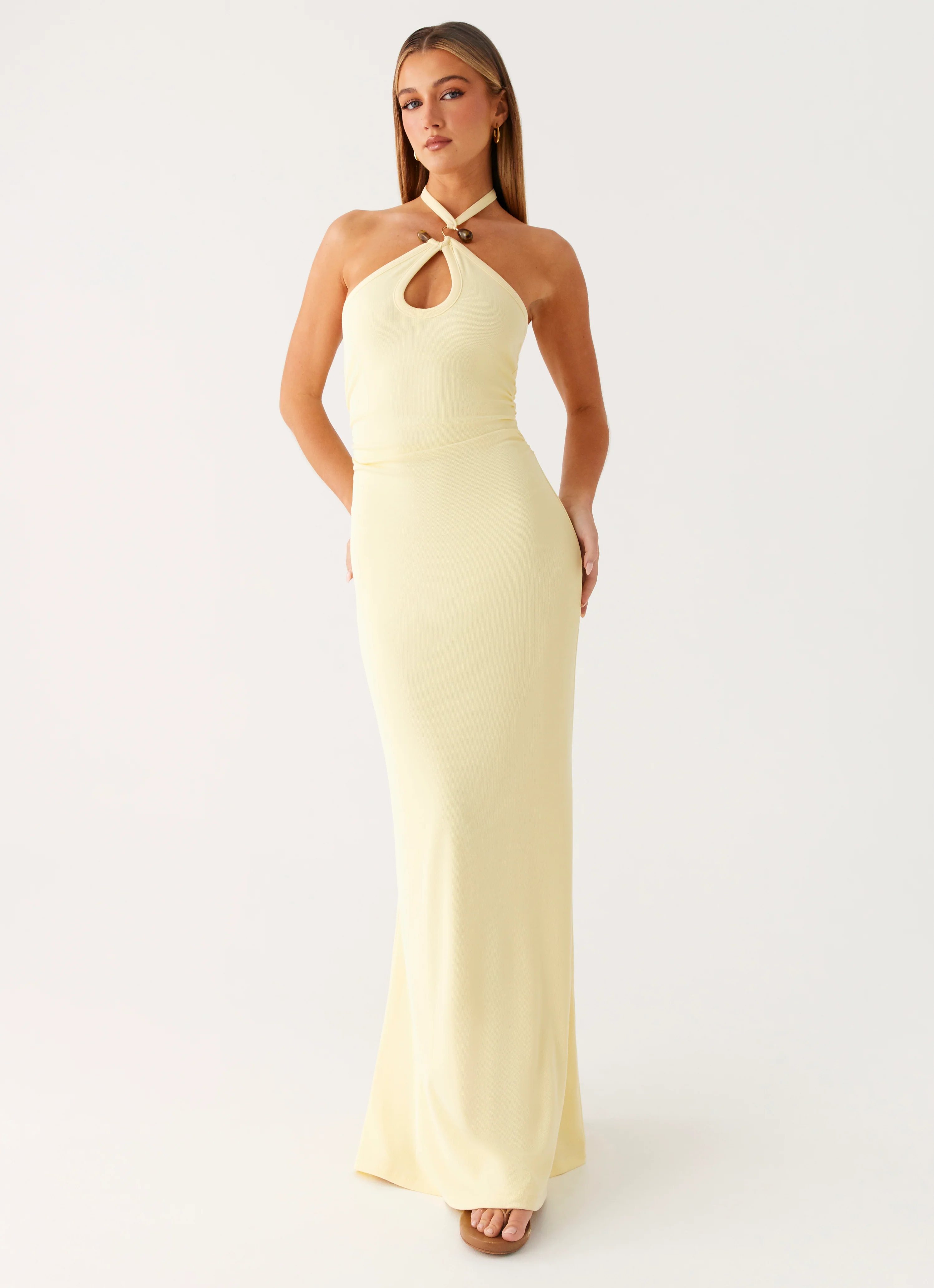 Instant Attraction Maxi Dress - Yellow