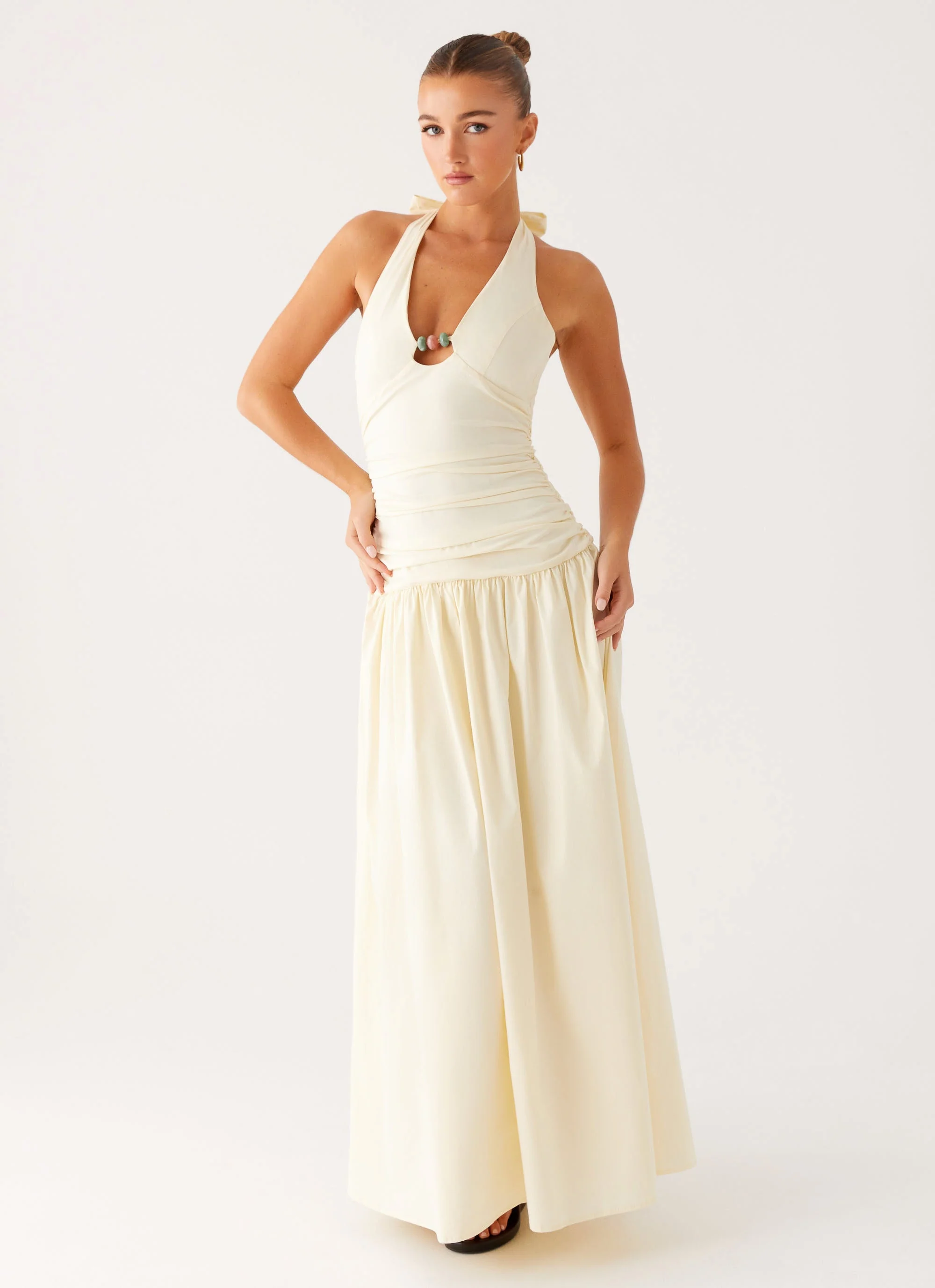 Val Maxi Dress - Lemon