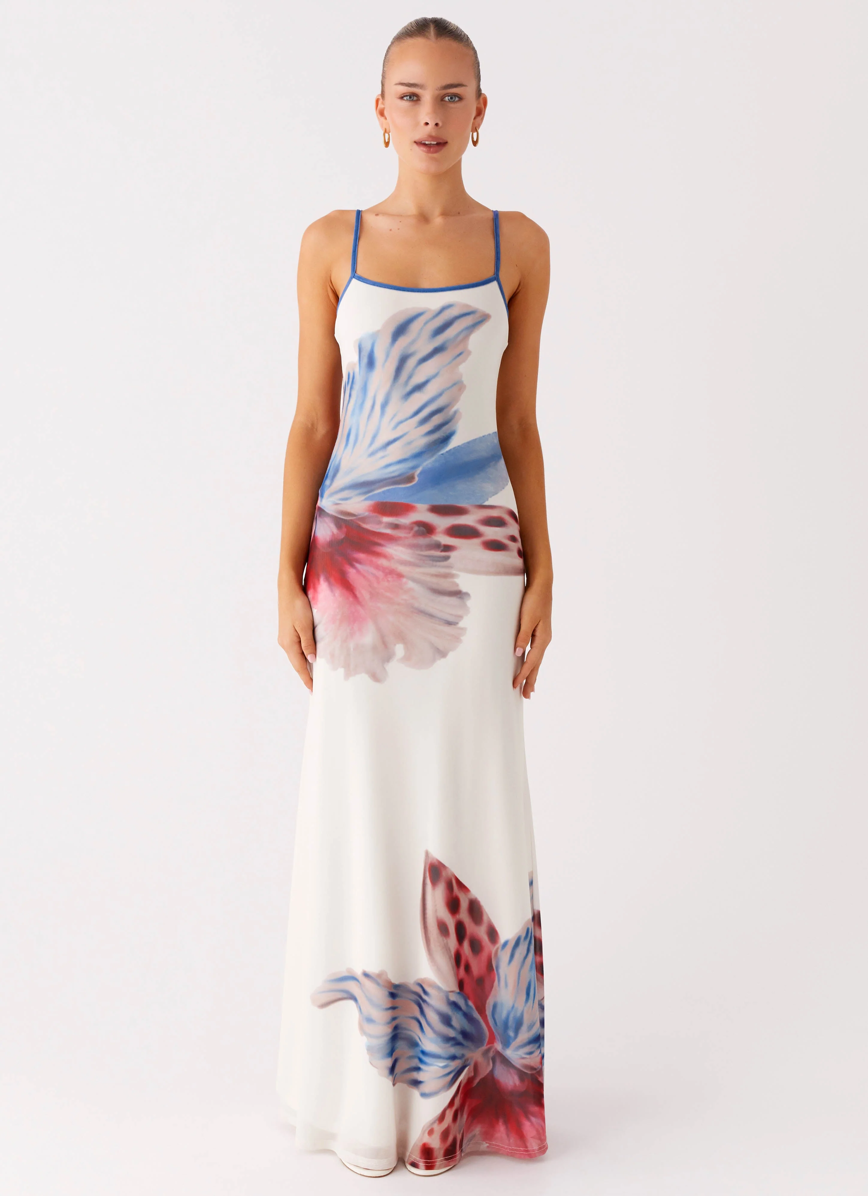 Everett Maxi Dress - White Sea Bloom