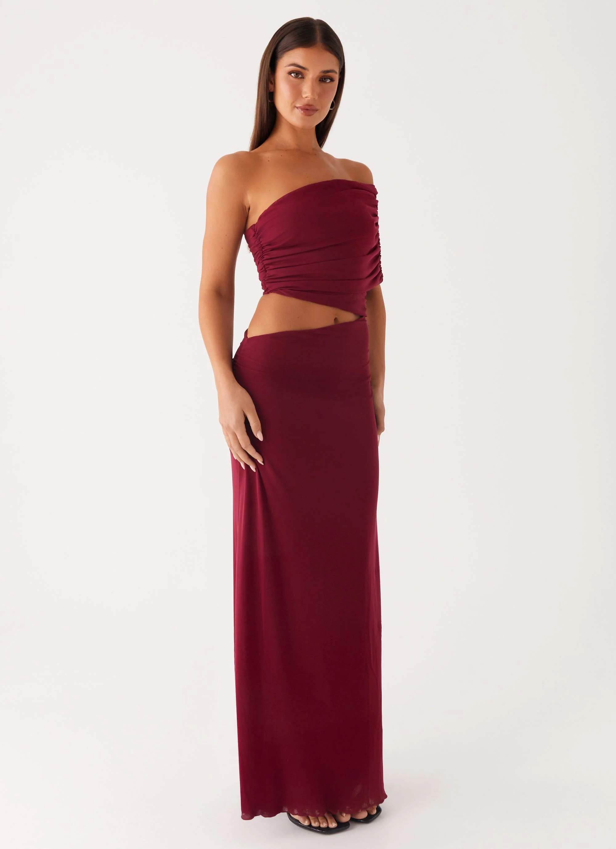 Gillian Maxi Dress - Maroon