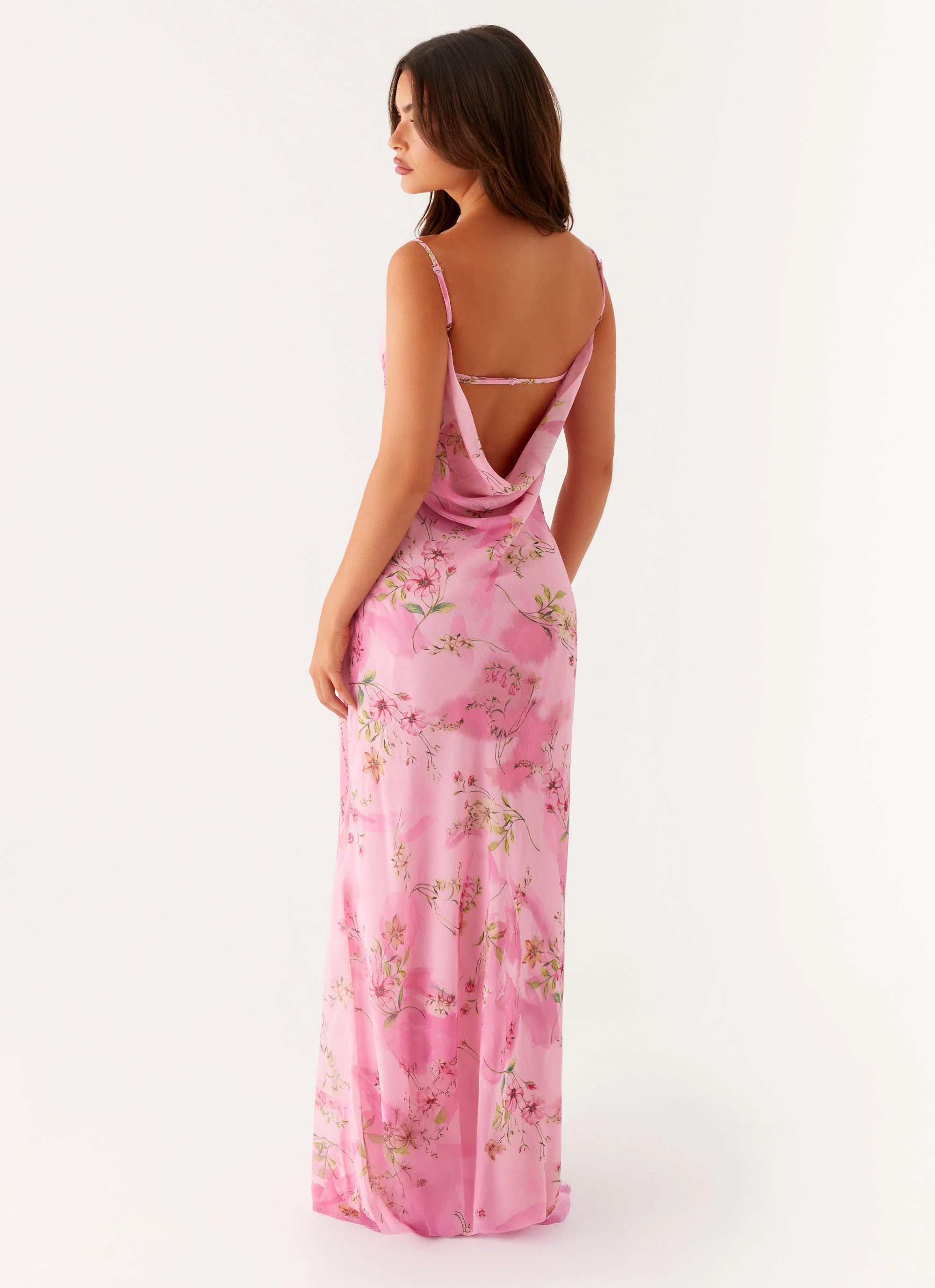Orlando Maxi Dress - Pink Floral Print