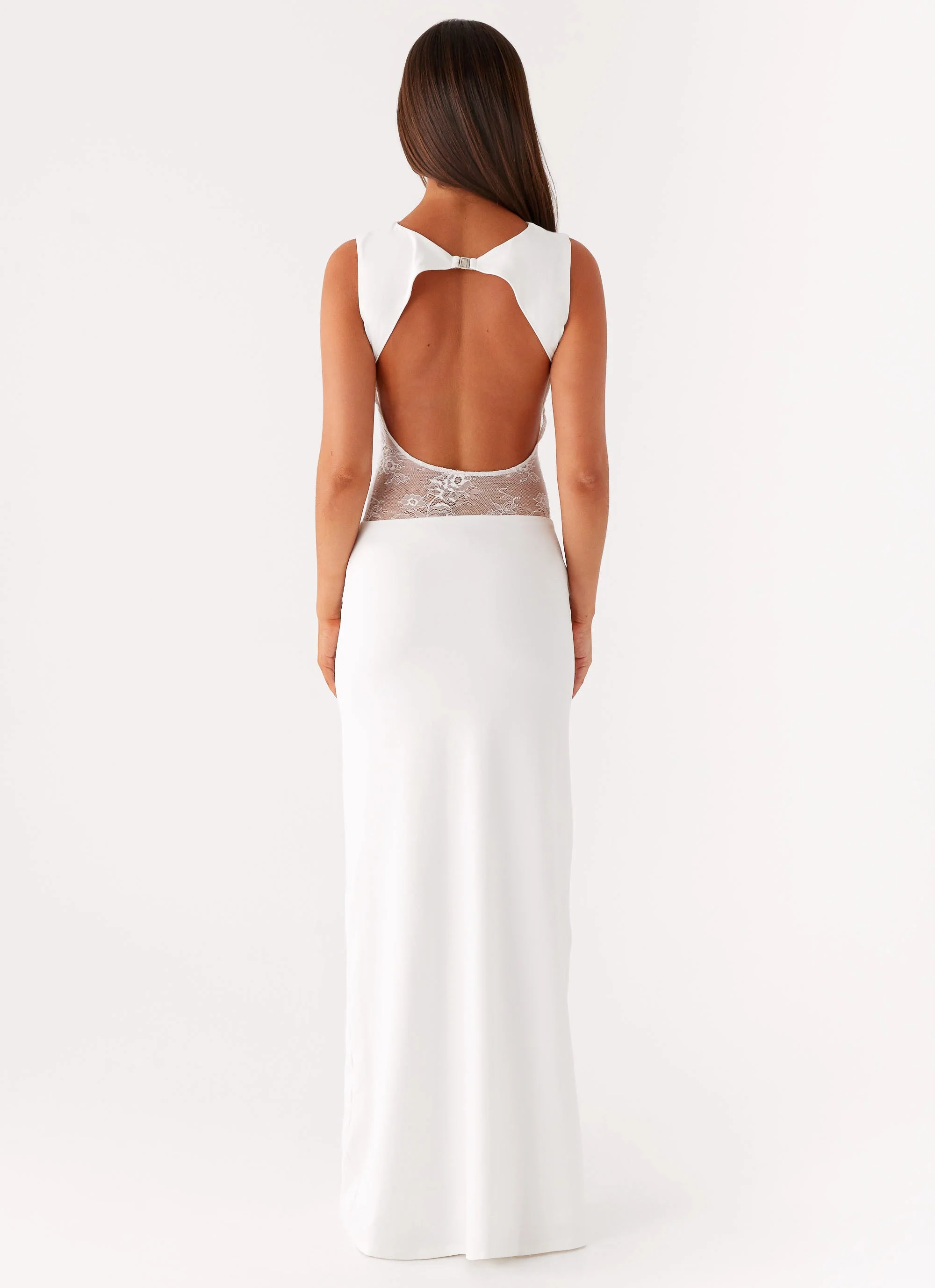 Medina Lace Maxi Dress - White