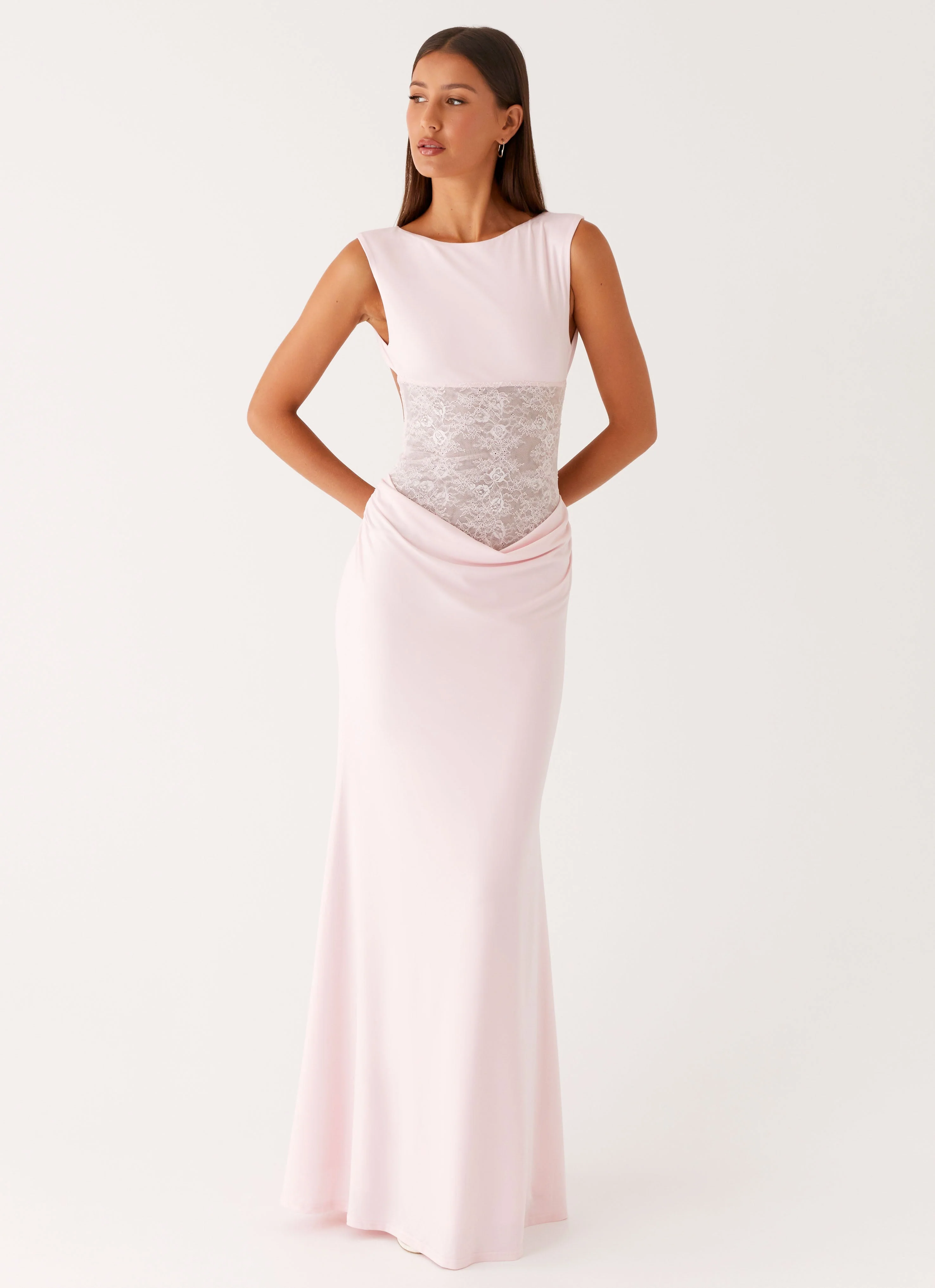 Love Tease Maxi Dress - Baby Pink