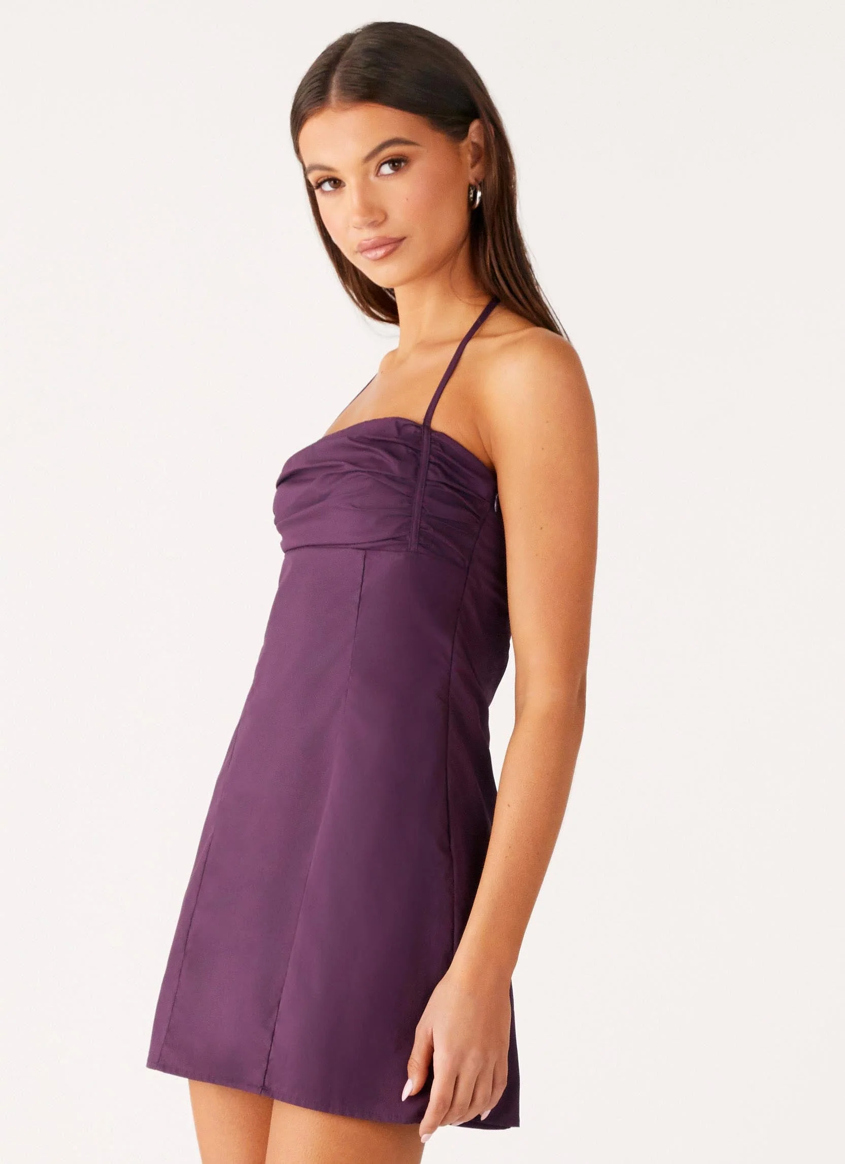 Sonique Mini Dress - Plum