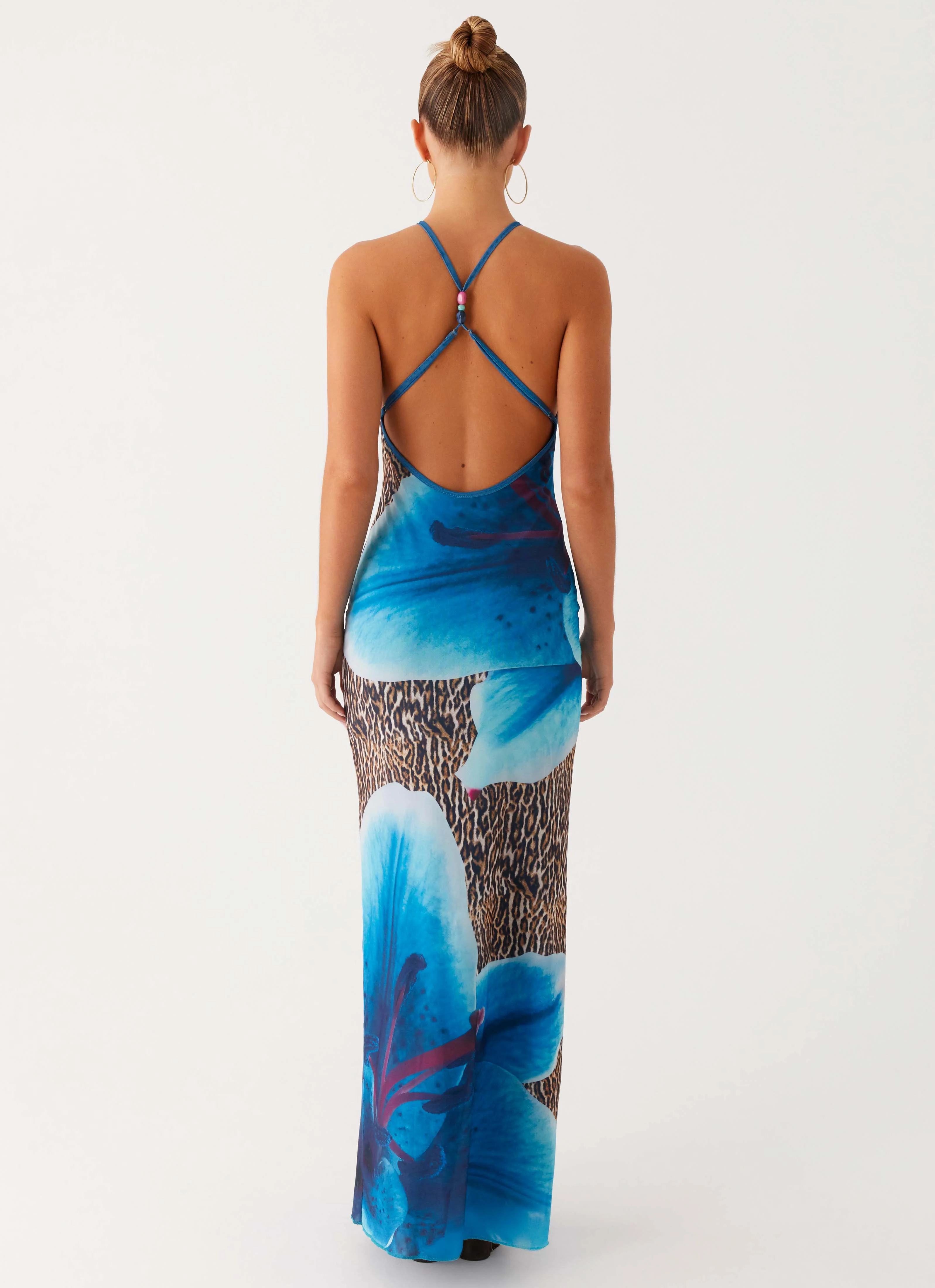 Sandy Siren Maxi Dress - Cheetah Floral