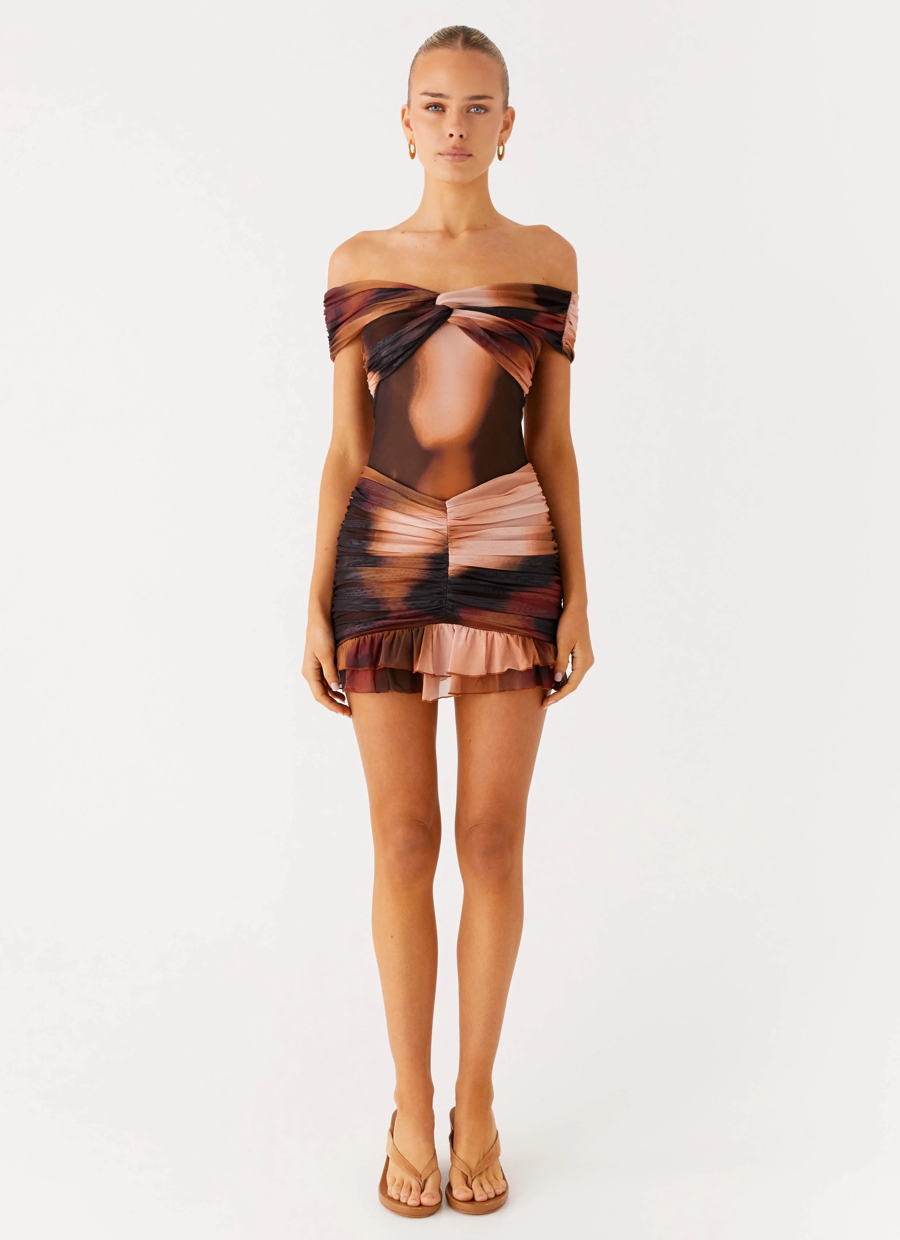 Frances Mini Dress - Black Gradient