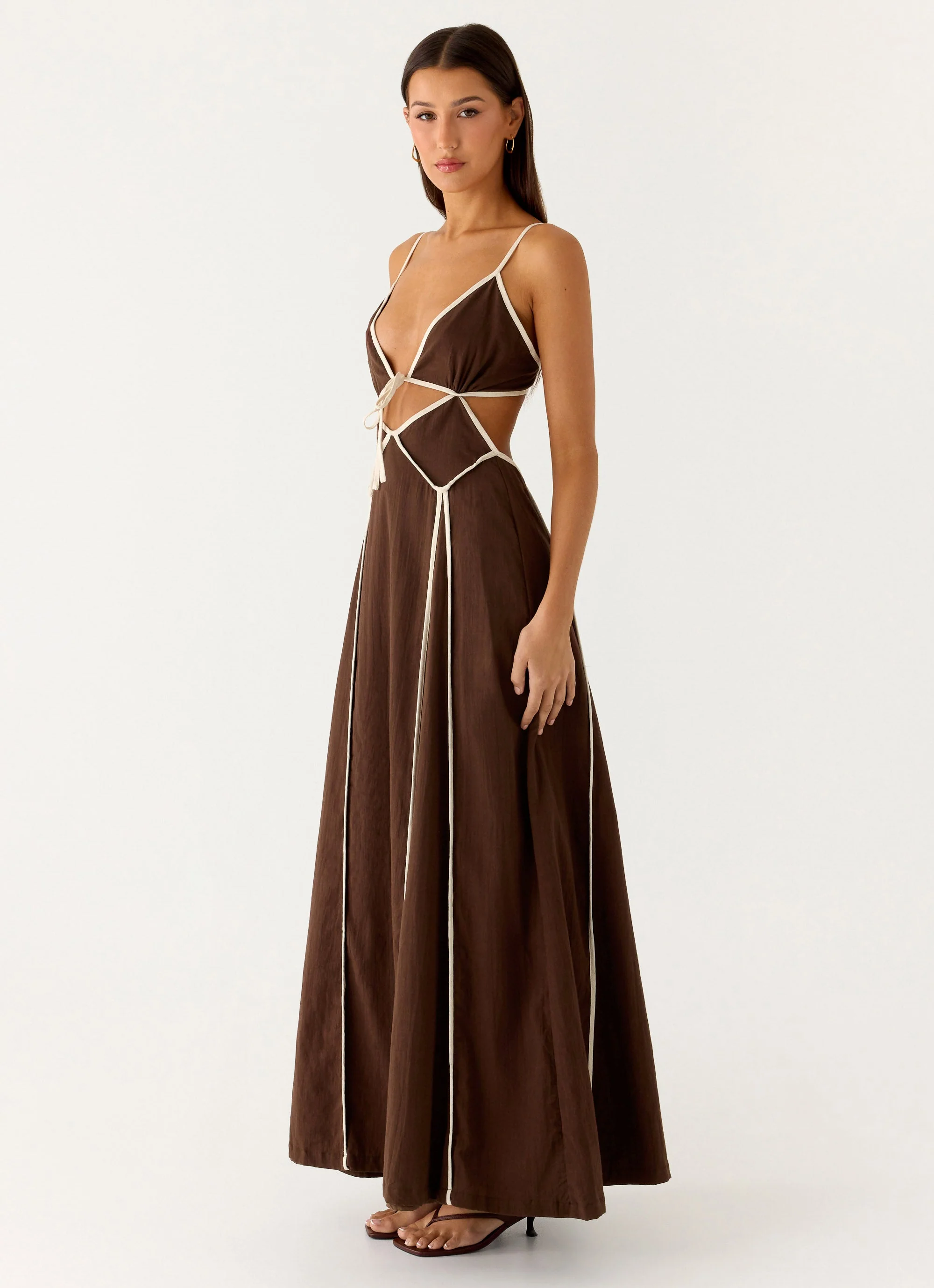Kerli Maxi Dress - Cool Chocolate