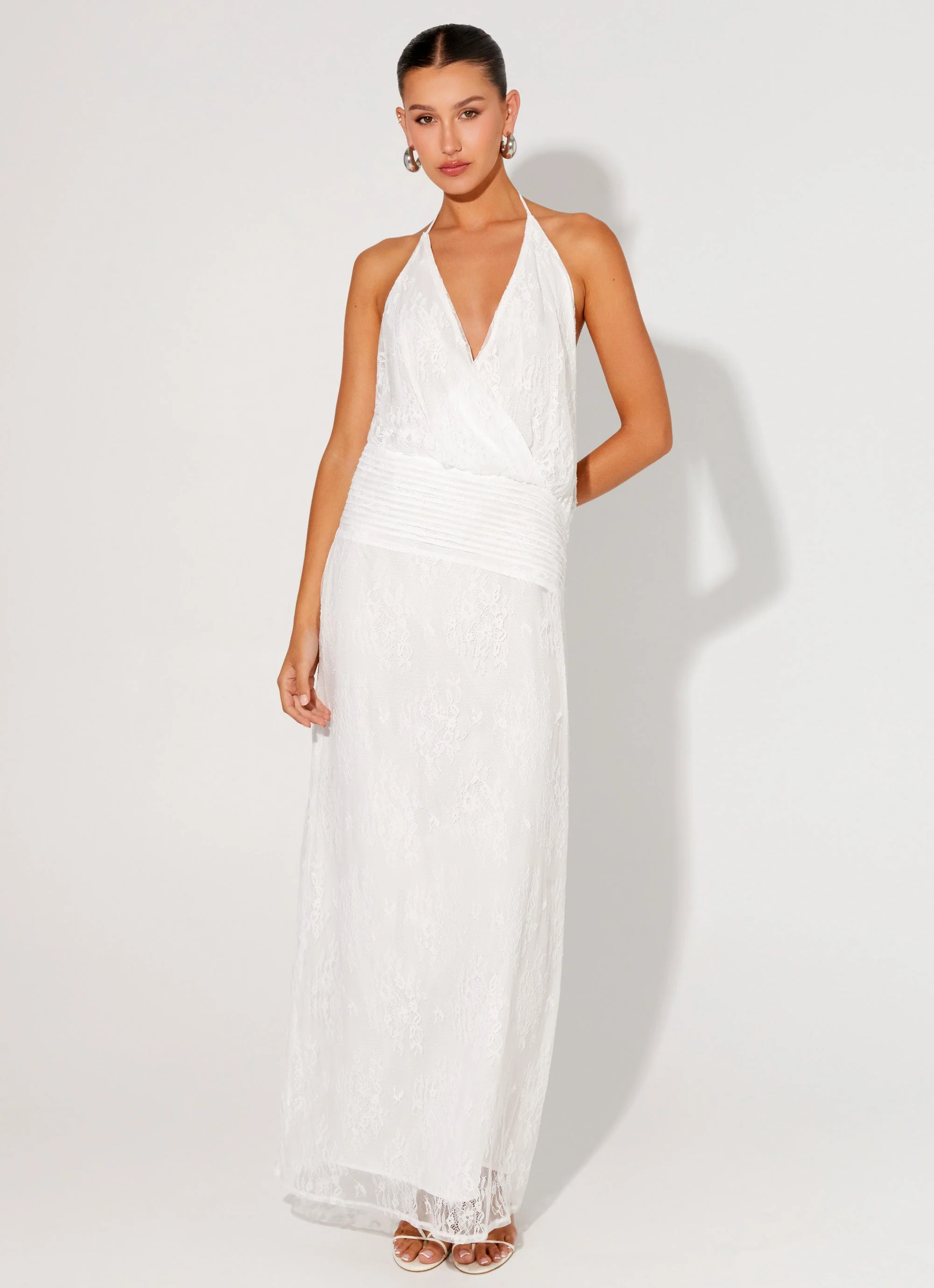 Reinhart Halter Maxi Dress - White