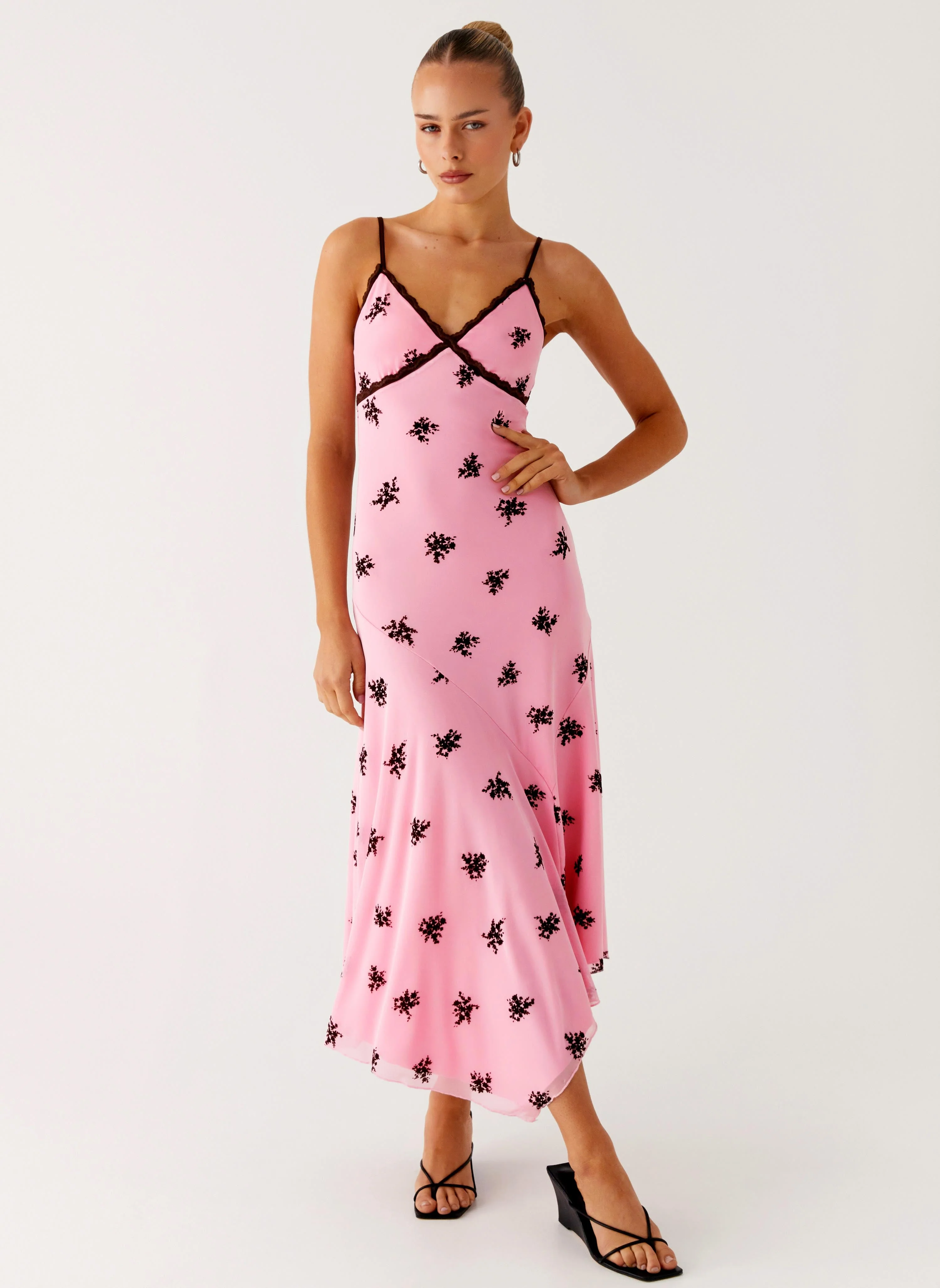 Amelia Midi Dress - Pink