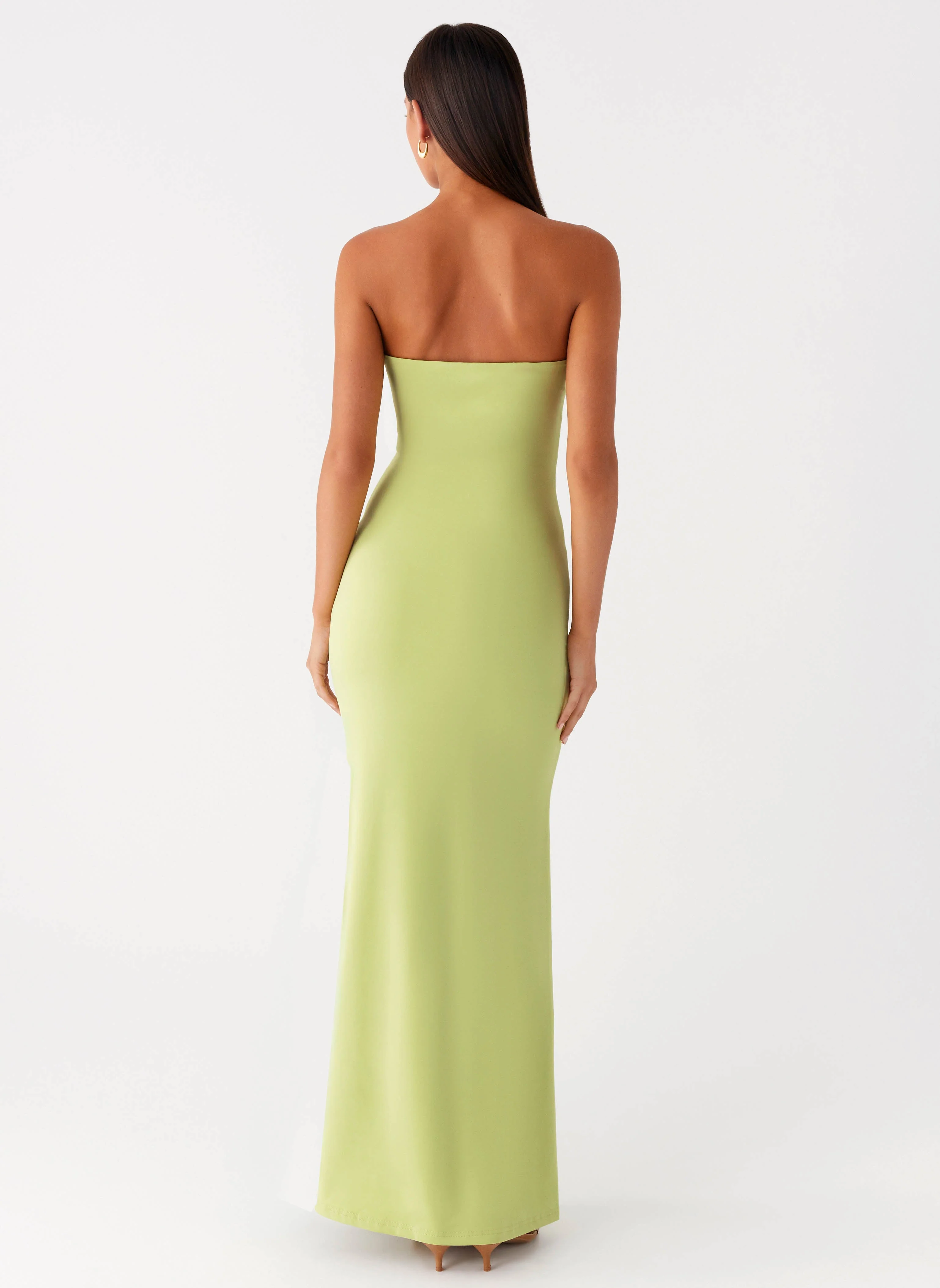 Moara Cut Out Maxi Dress - Lime Green