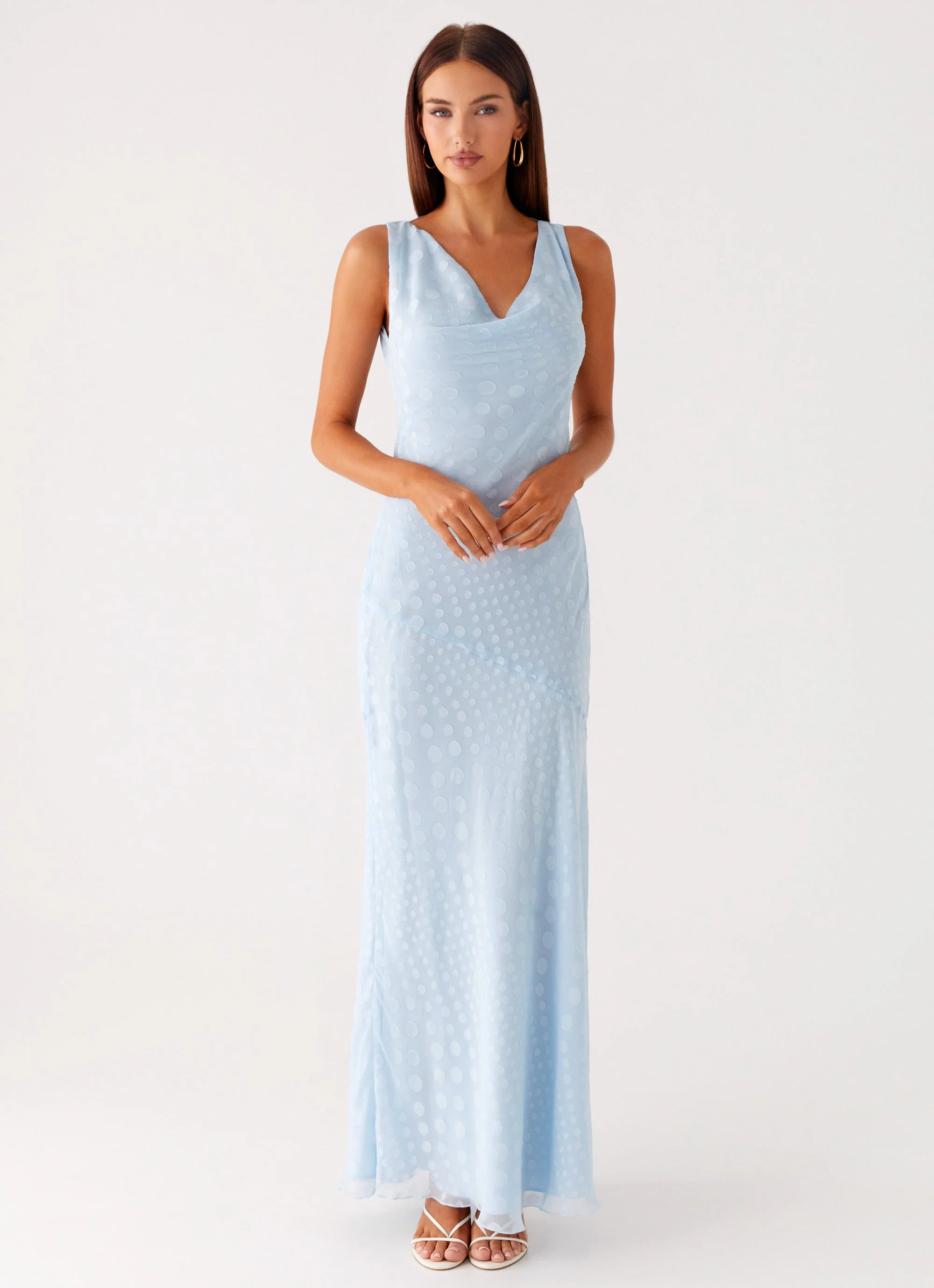 Sundance Chiffon Maxi Dress - Blue