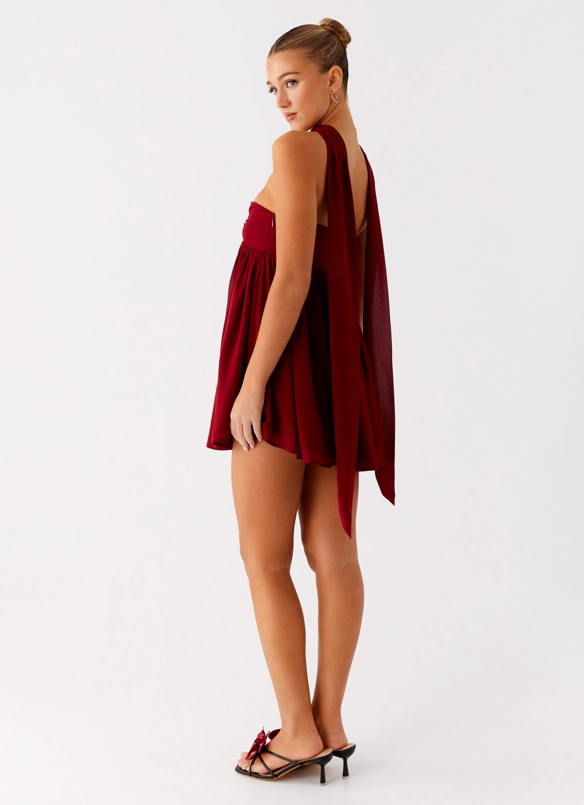 Saturn Mini Dress - Maroon
