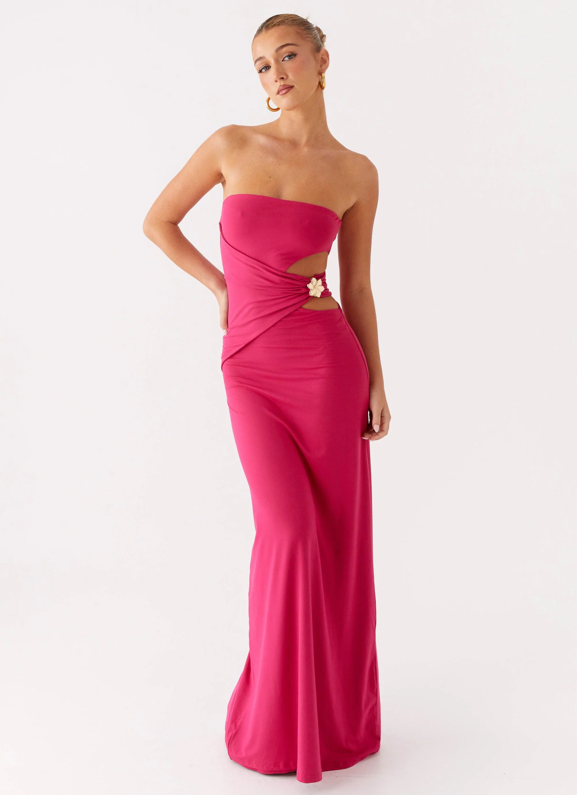 Anetta Maxi Dress - Fuchsia