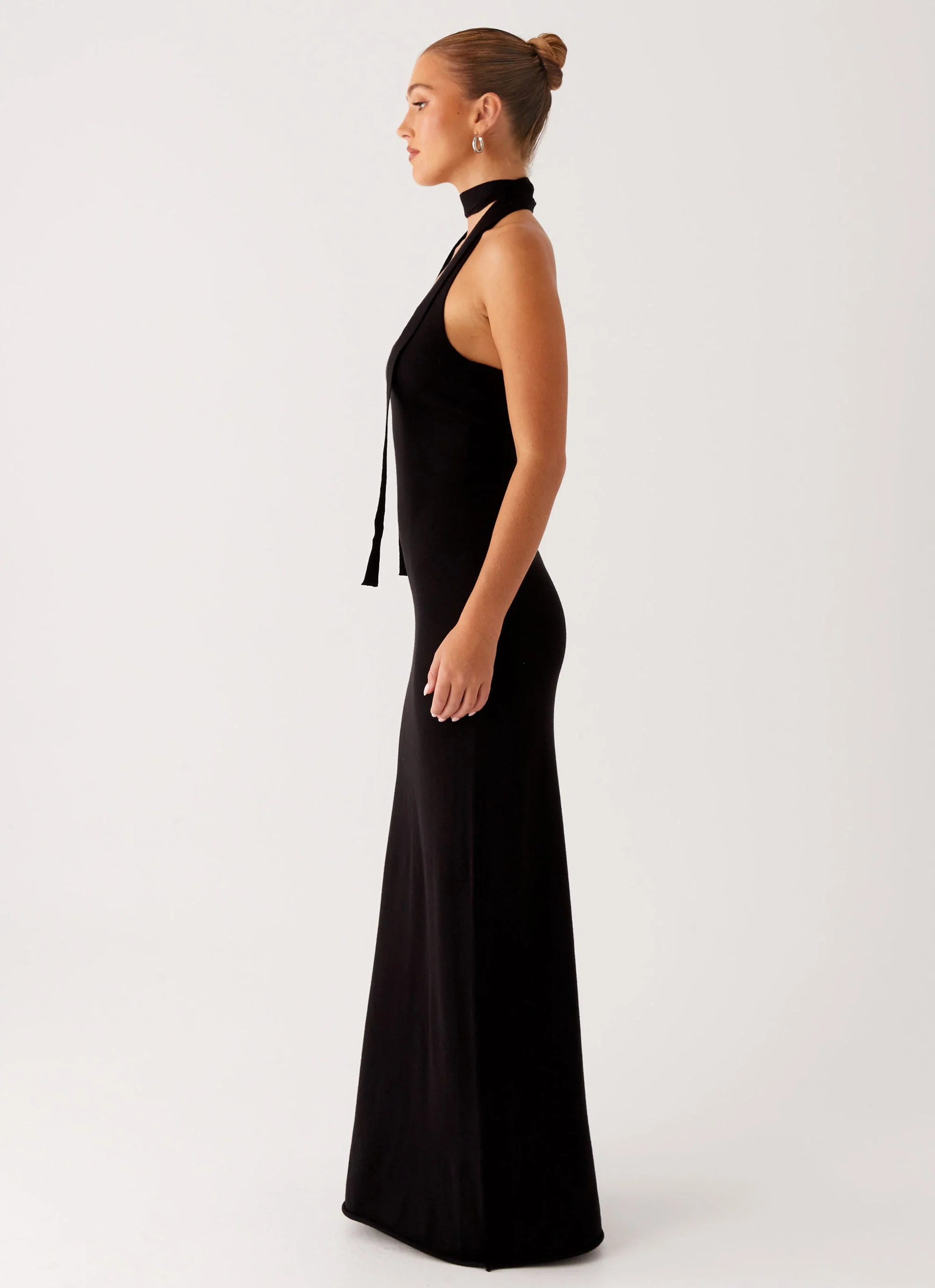 Eddie Knit Maxi Dress - Black