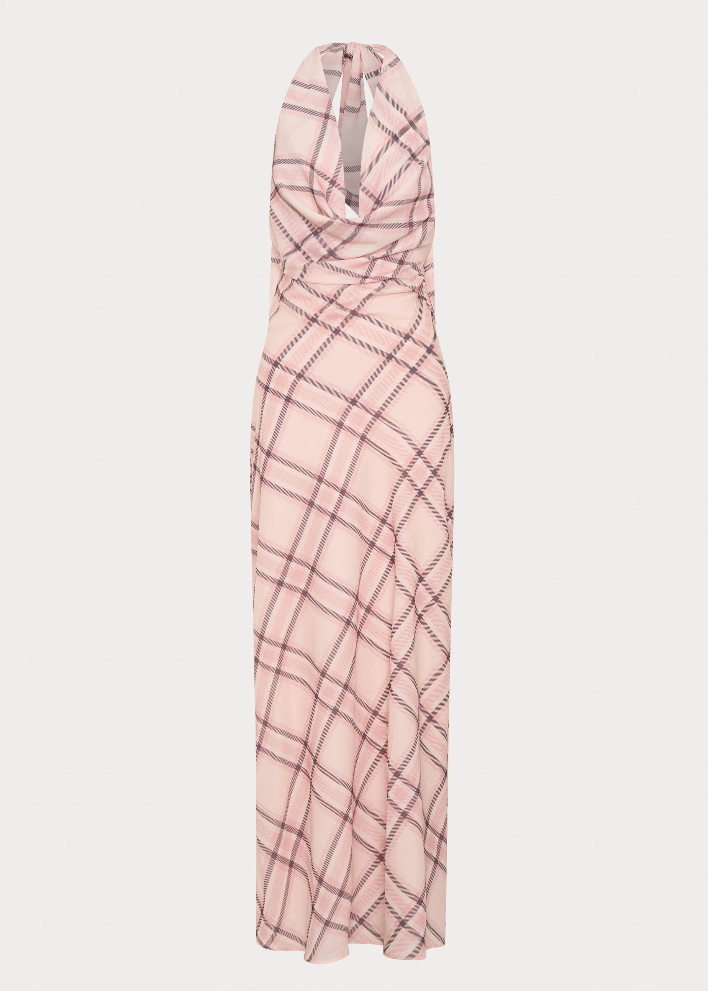 Muse Maxi Dress - Pink Check
