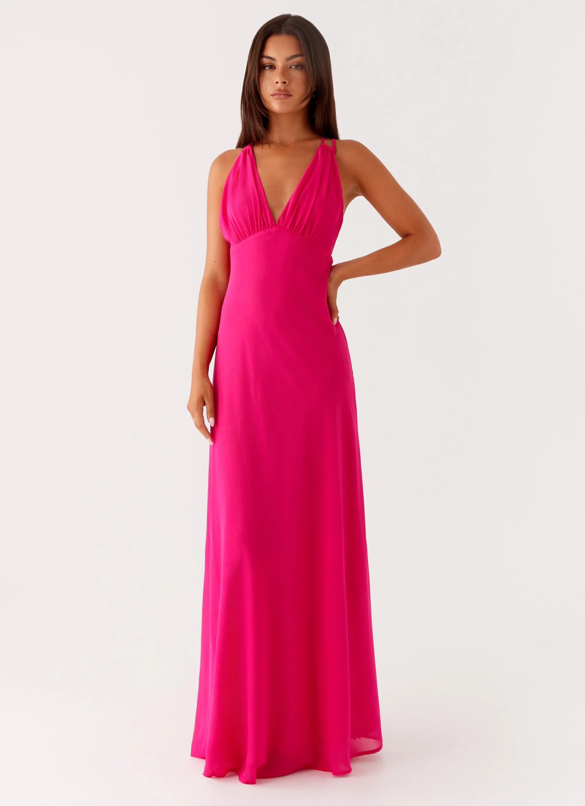 Kacia Maxi Dress - Fuchsia