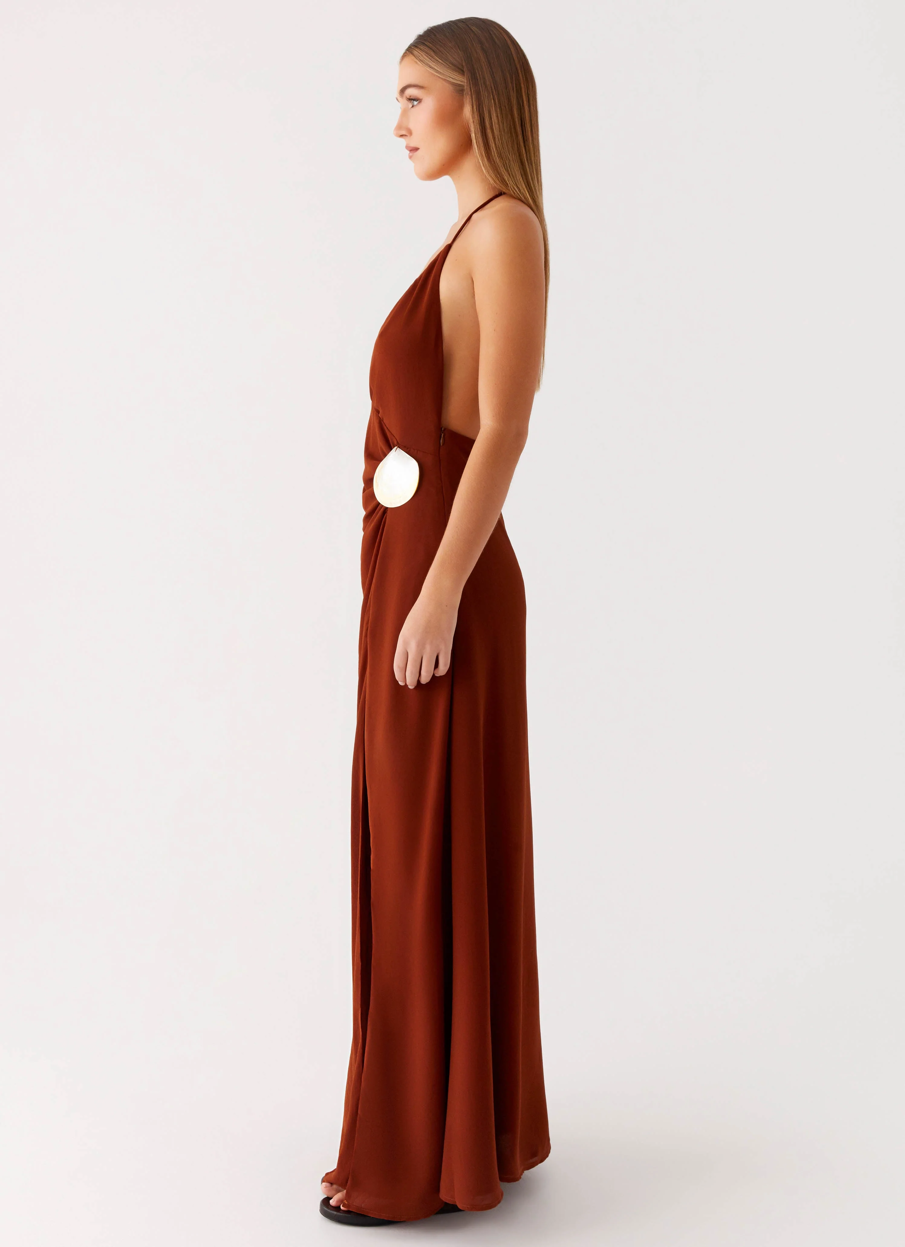 Marjoram Maxi Dress - Chocolate