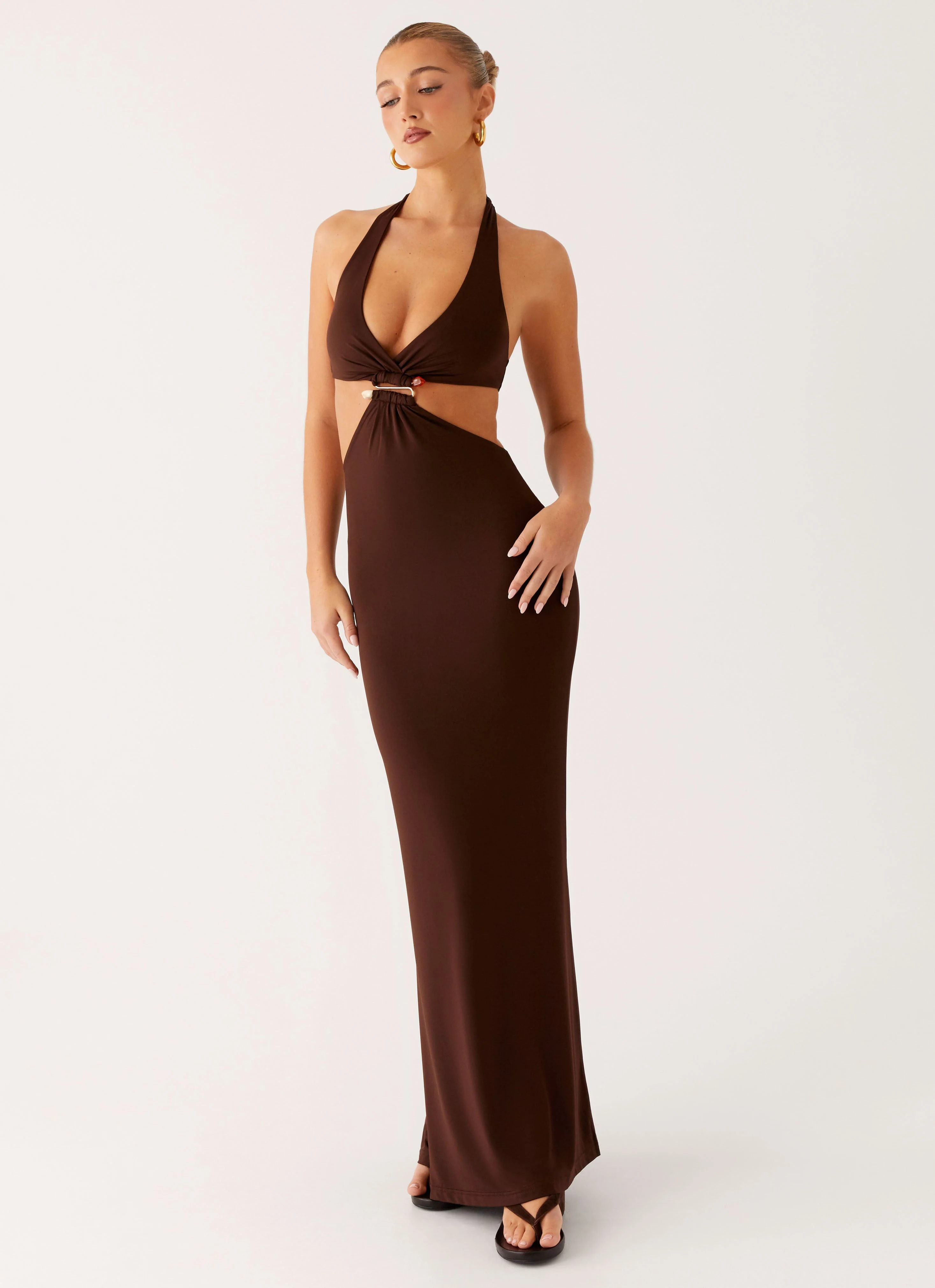 Shawnie Maxi Dress - Chocolate