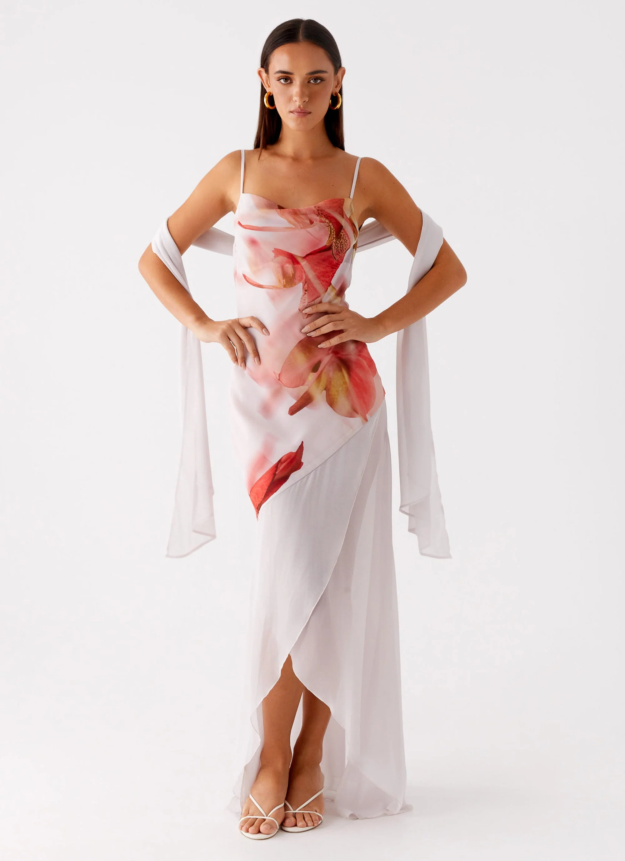 Loire Maxi Dress - Peach Rose