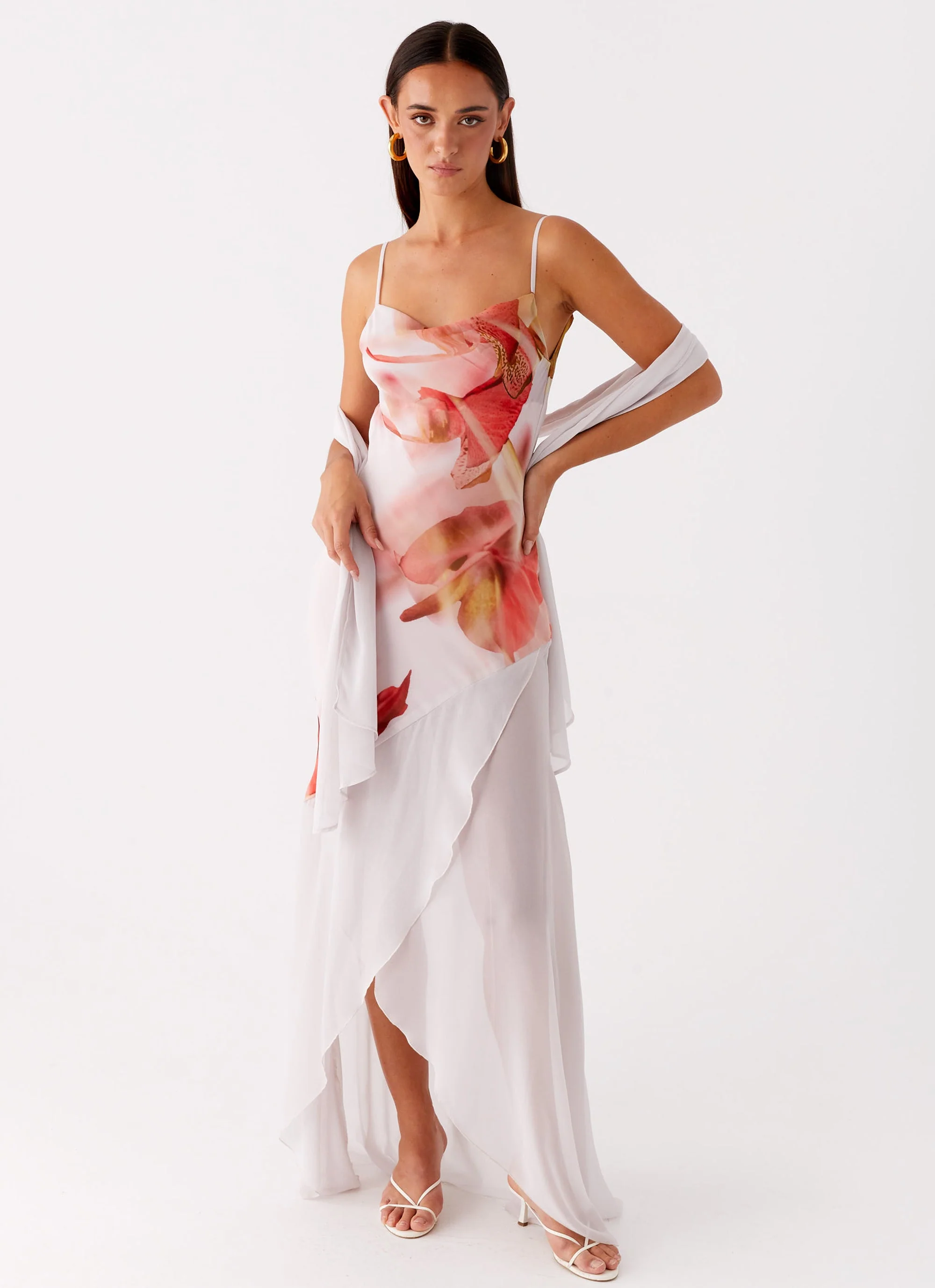 Loire Maxi Dress - Peach Rose