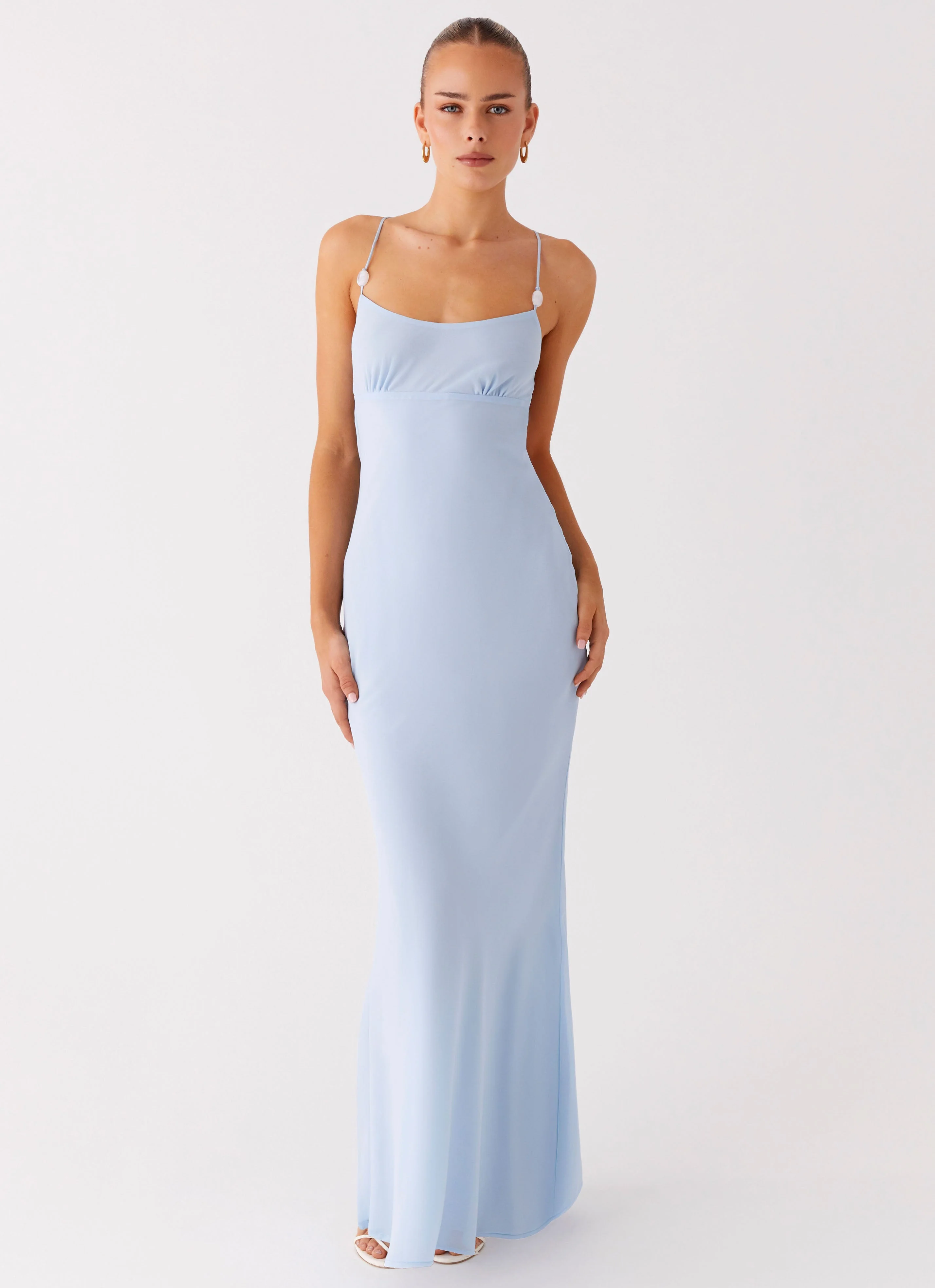 Cabello Maxi Dress - Pale Blue