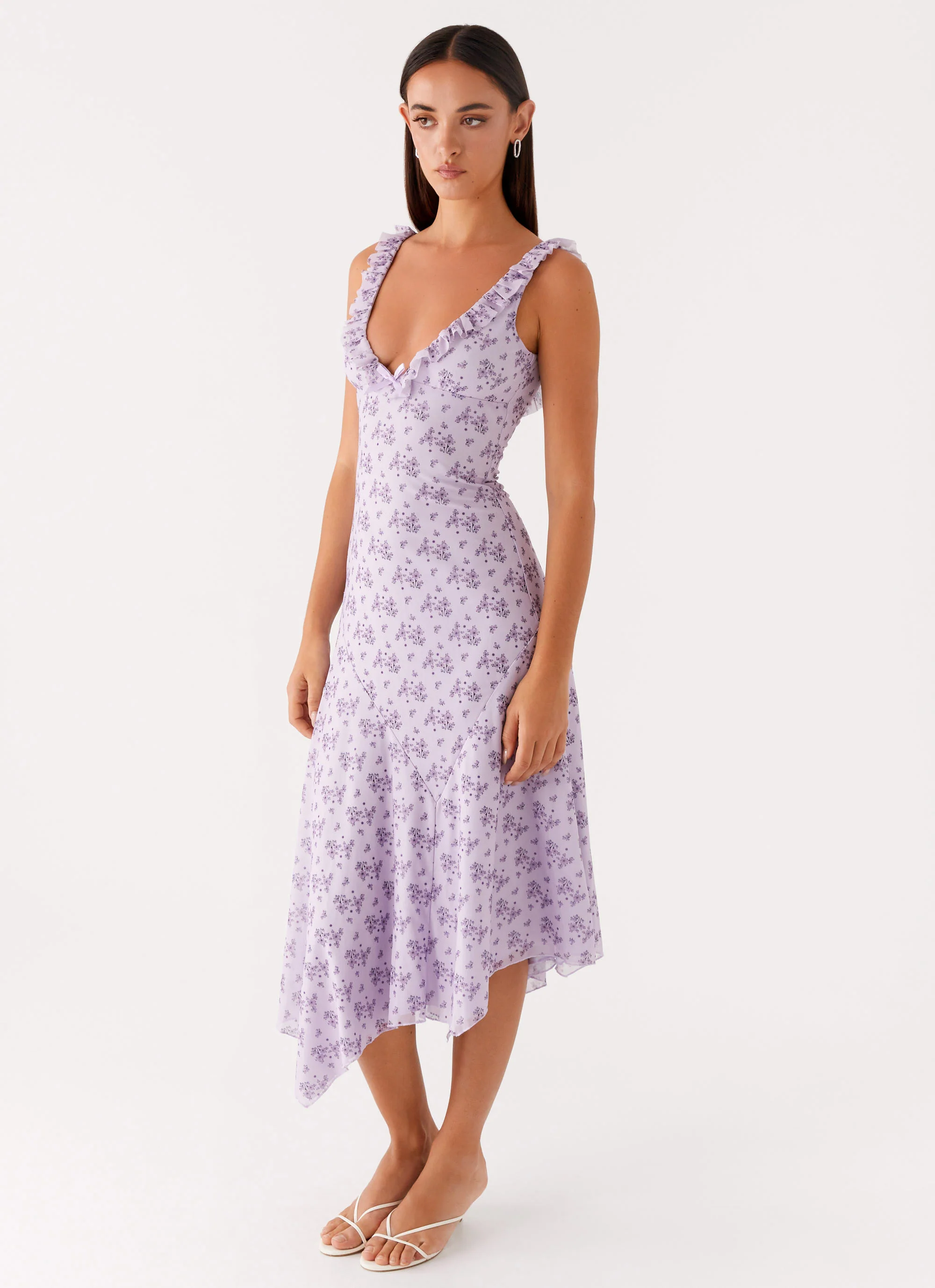 Asteri Midi Dress - Lavender Meadow