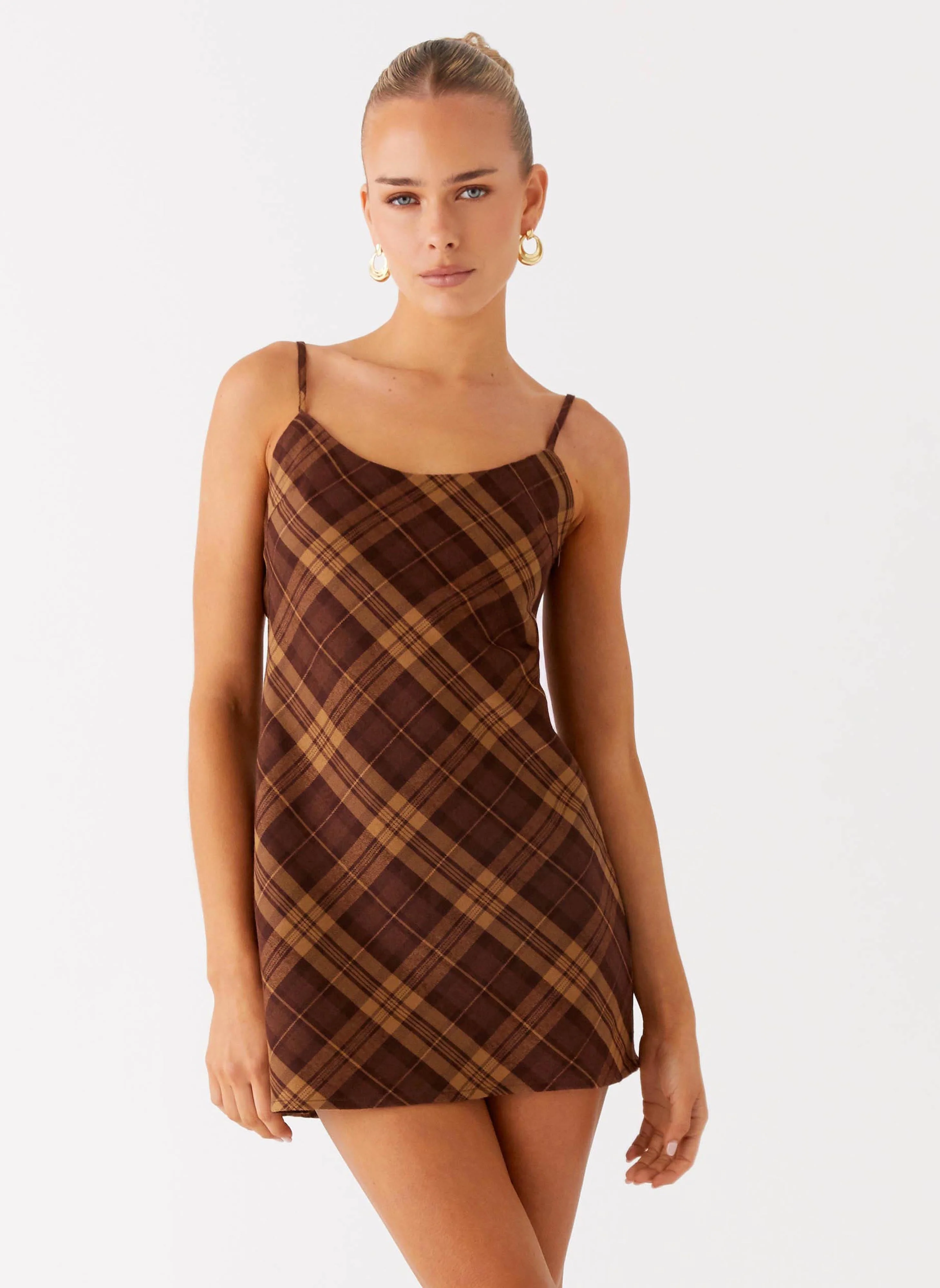 Radio Star Mini Dress - Plaid