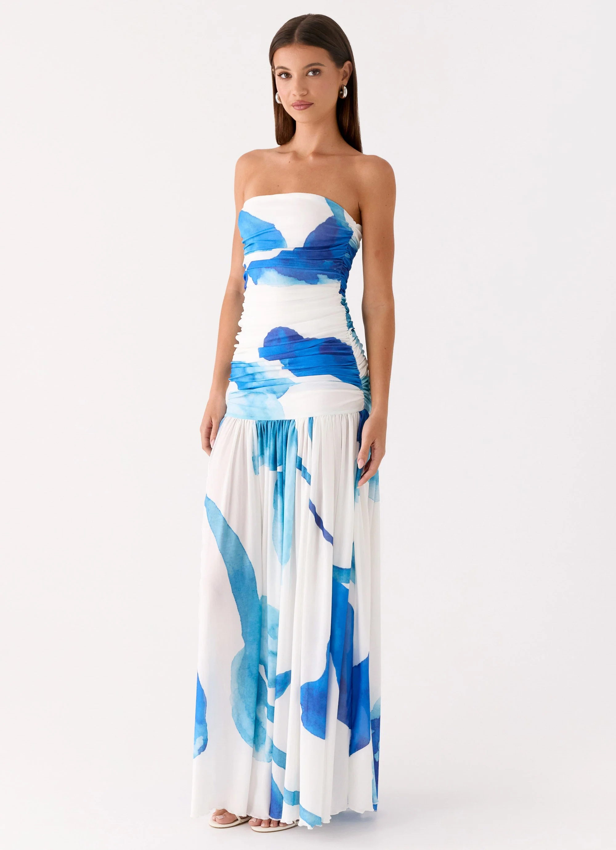 Laidee Maxi Dress - Cerulean Bloom