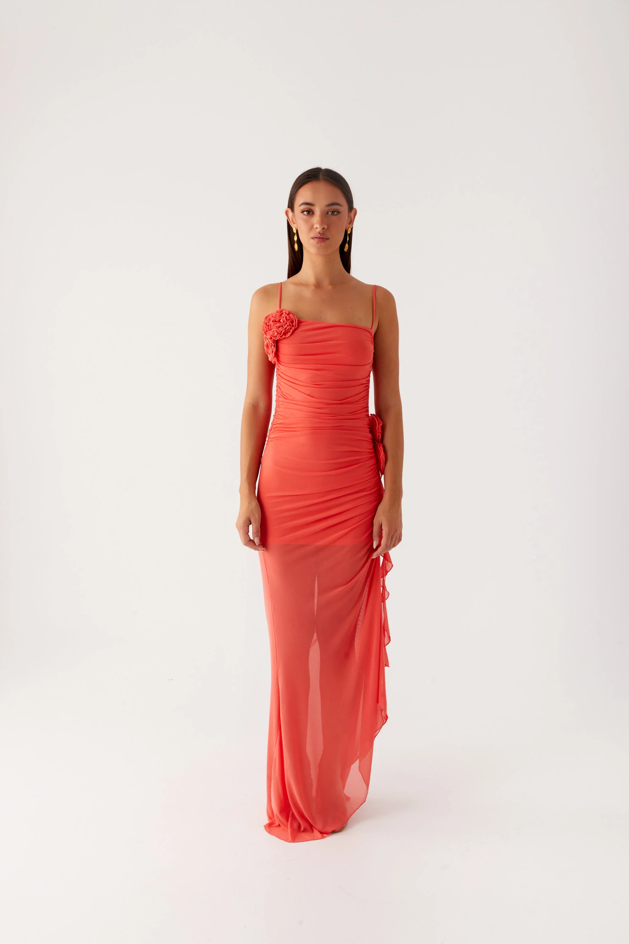 Louana Maxi Dress - Coral