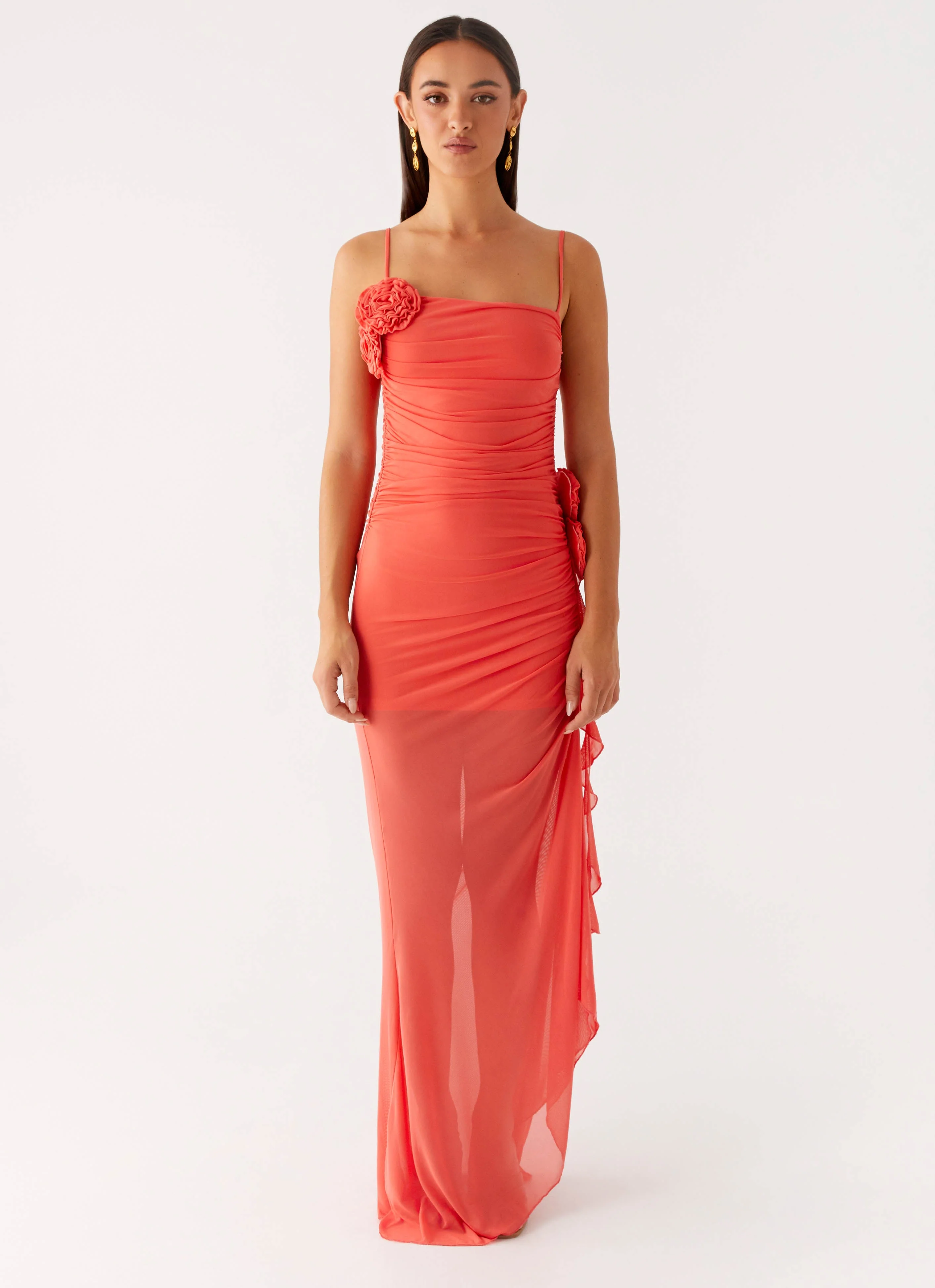 Louana Maxi Dress - Coral