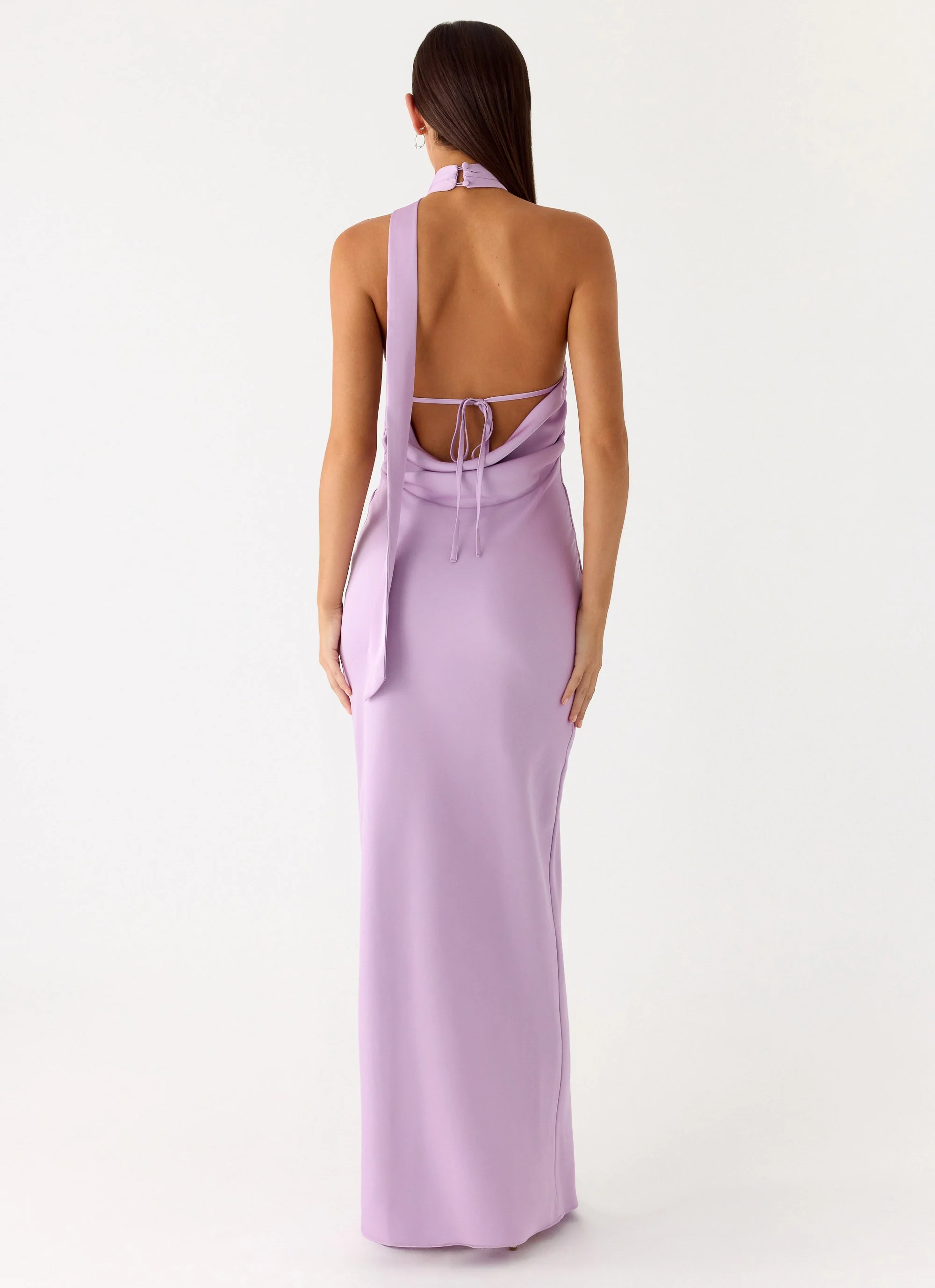 Keena Scarf Maxi Dress - Lavender
