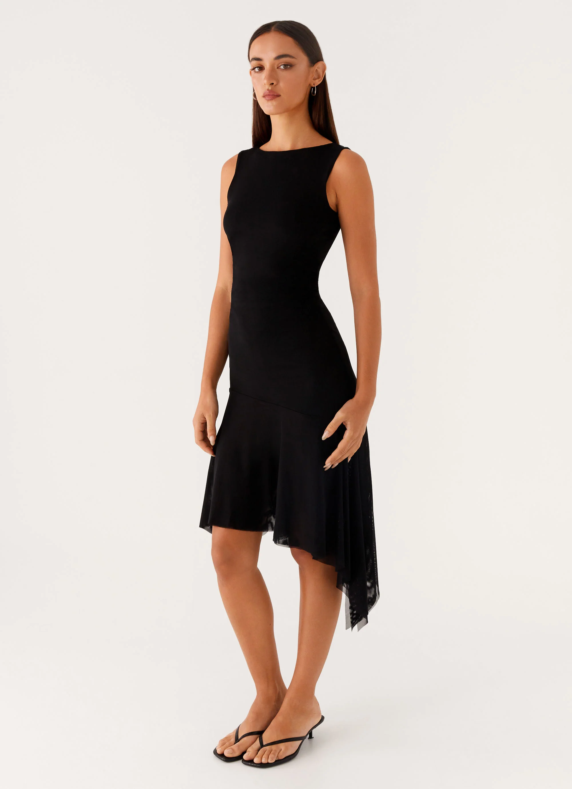 Winona Midi Dress - Black
