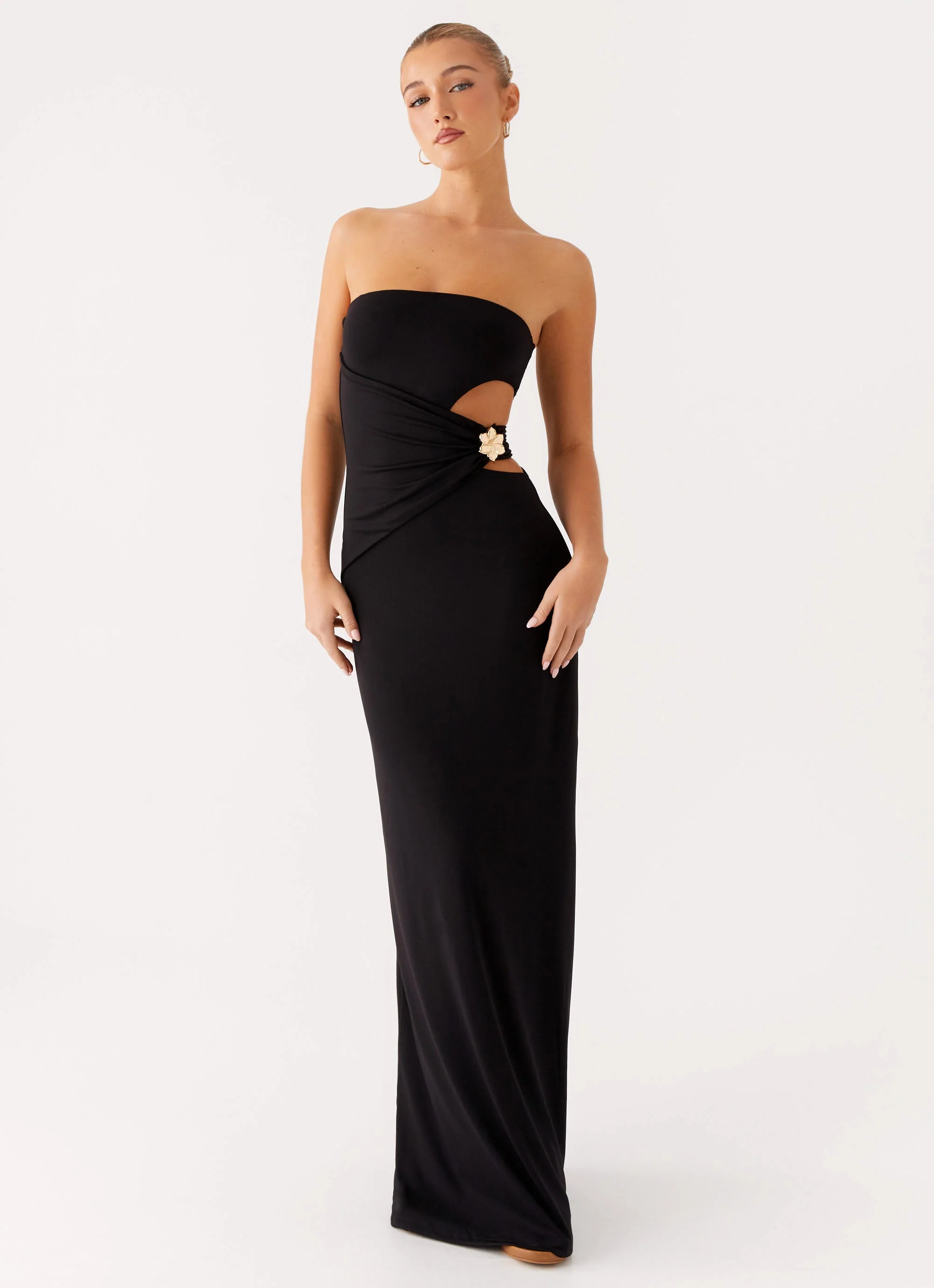 Anetta Maxi Dress - Black