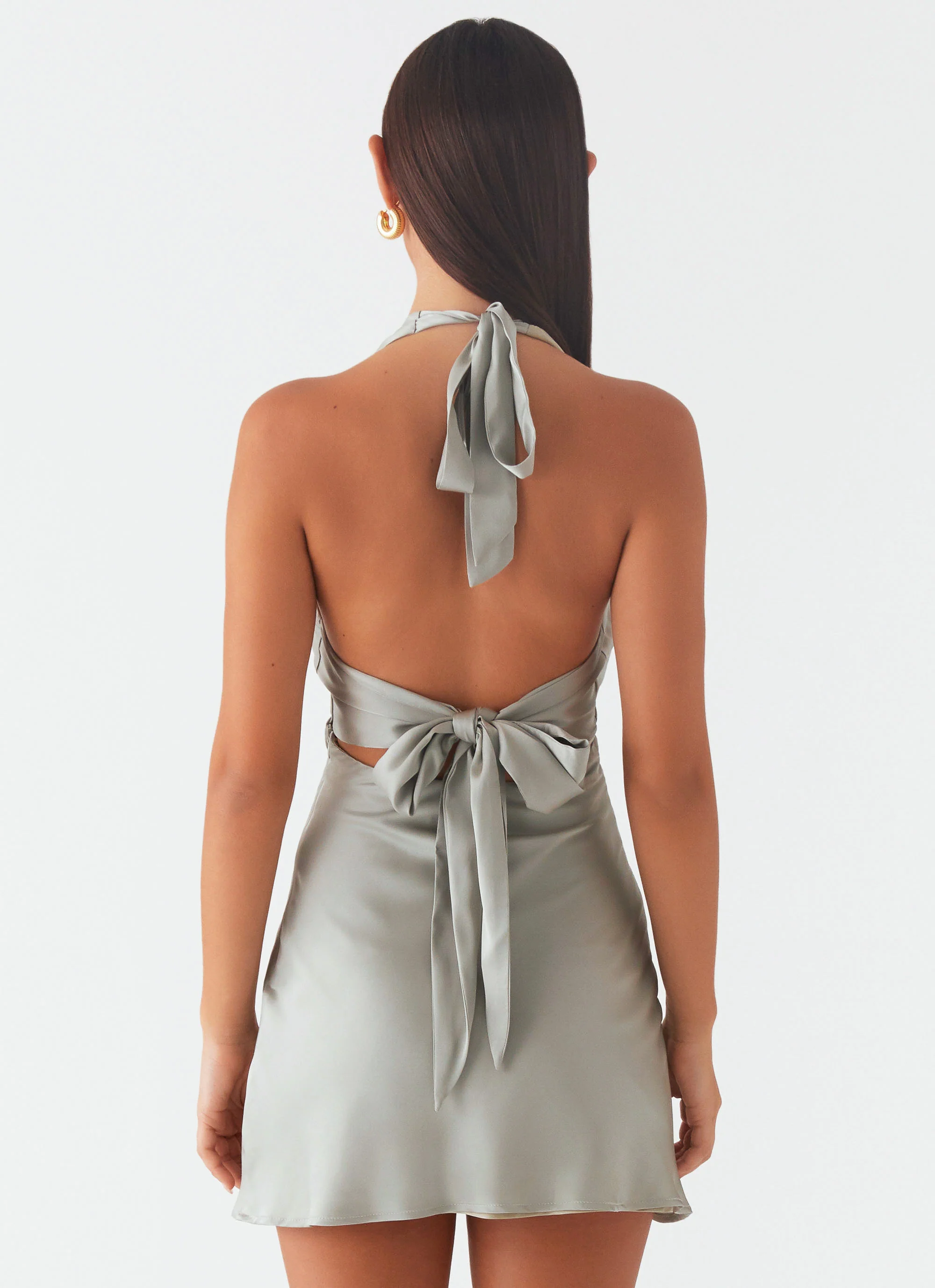 Heavy Hearted Mini Dress - Sage
