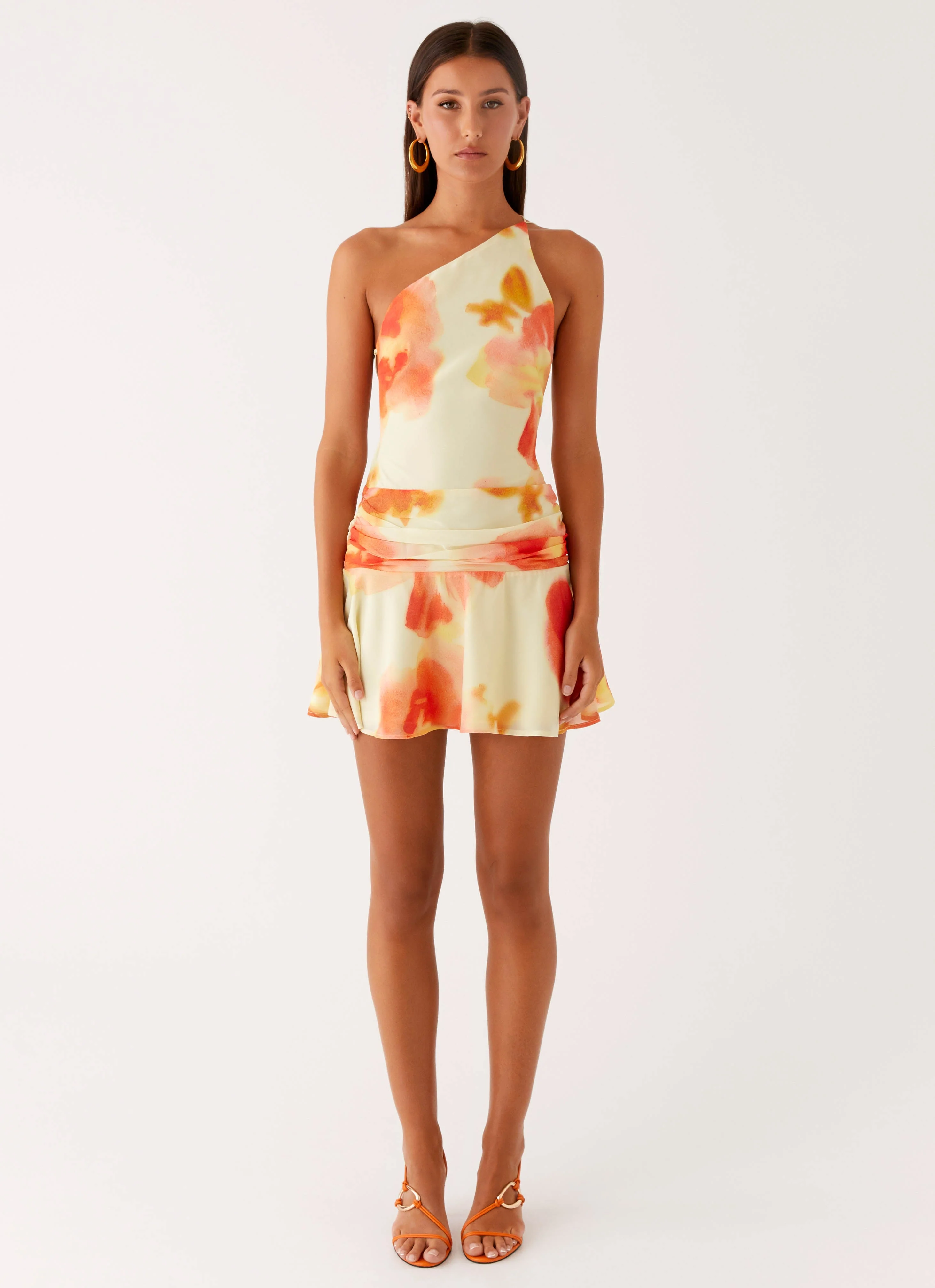 Meah Backless Mini Dress - Mimosa Blossom