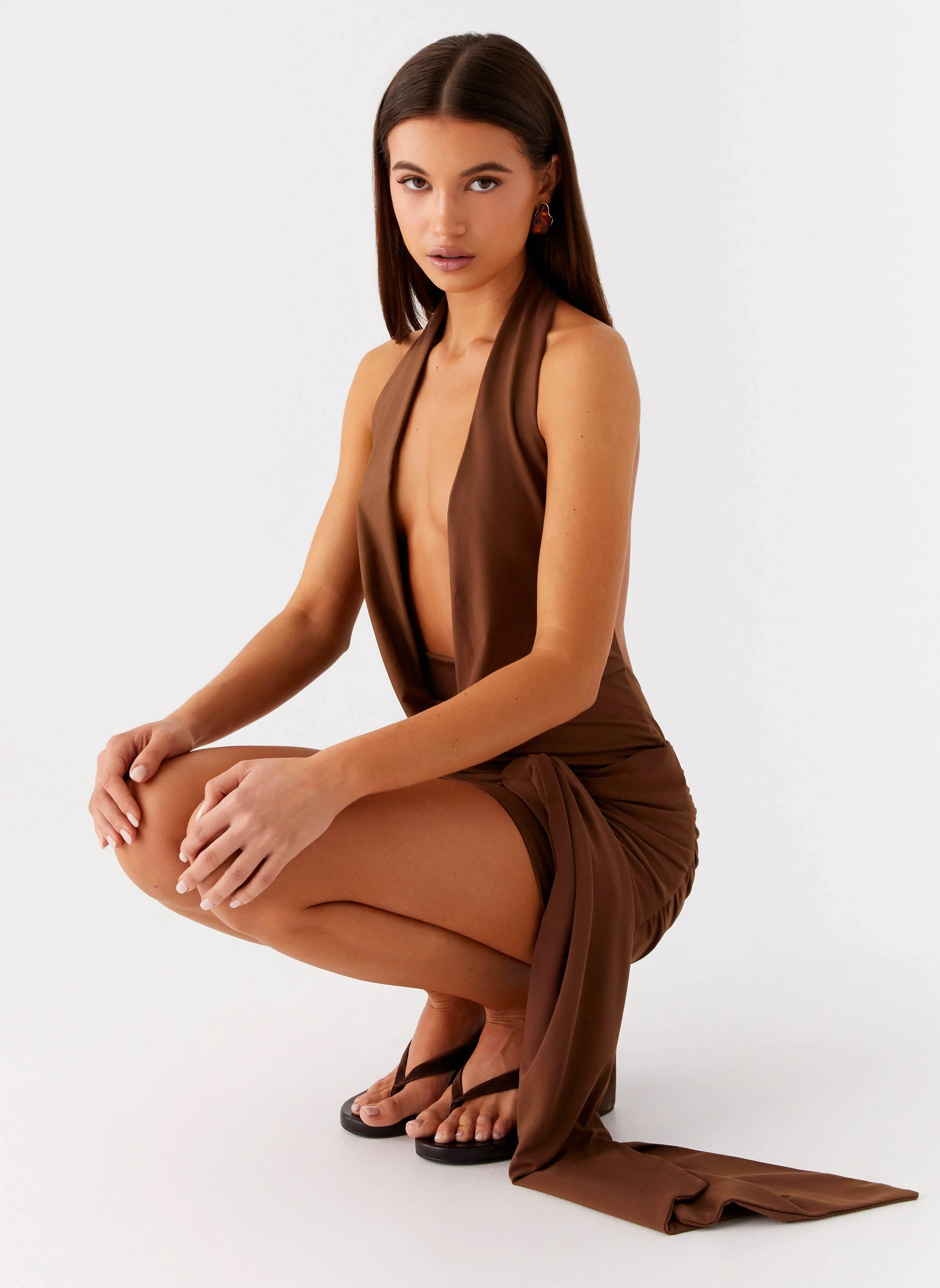 Orchard Mini Dress - Chocolate