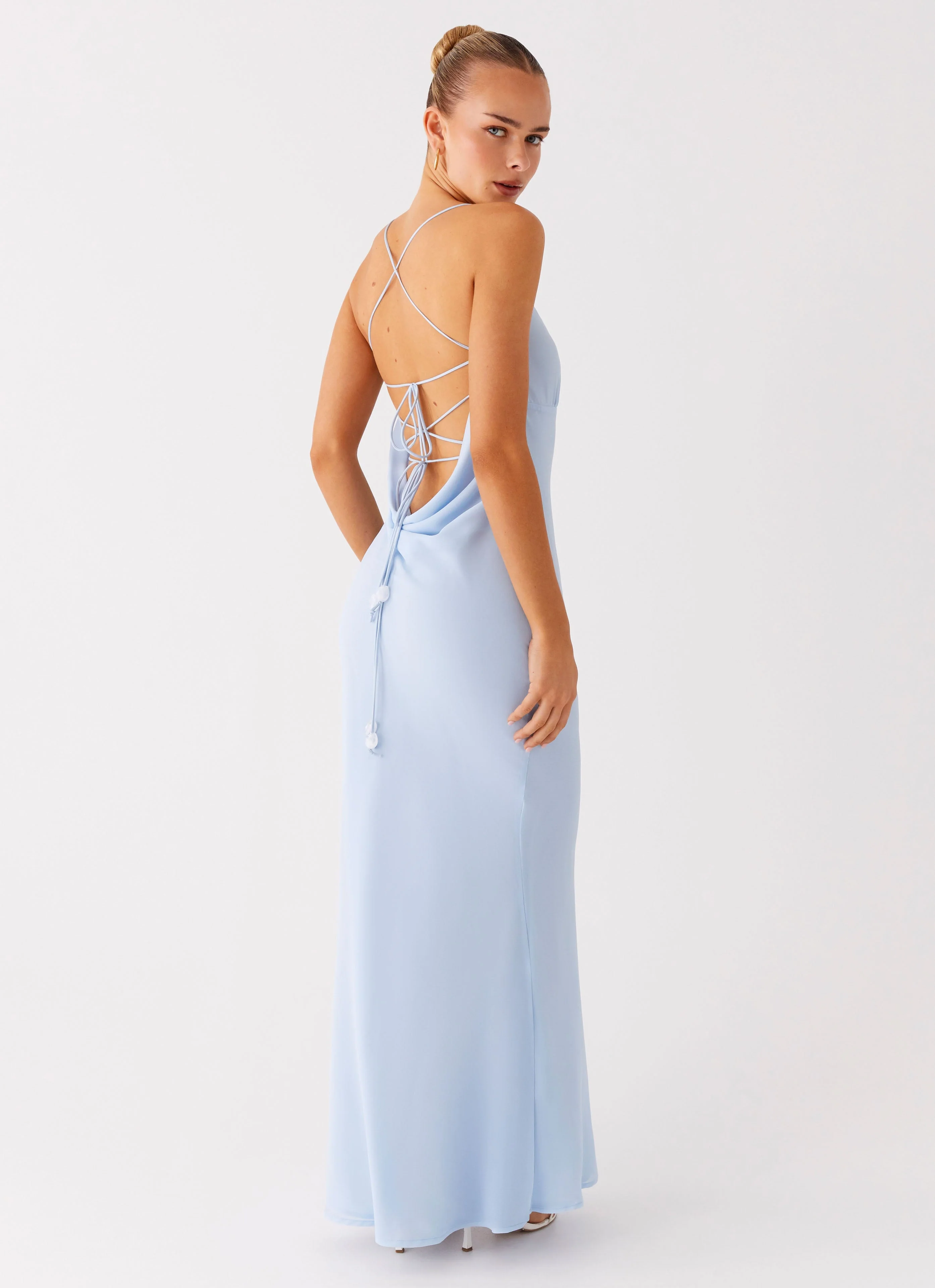 Cabello Maxi Dress - Pale Blue