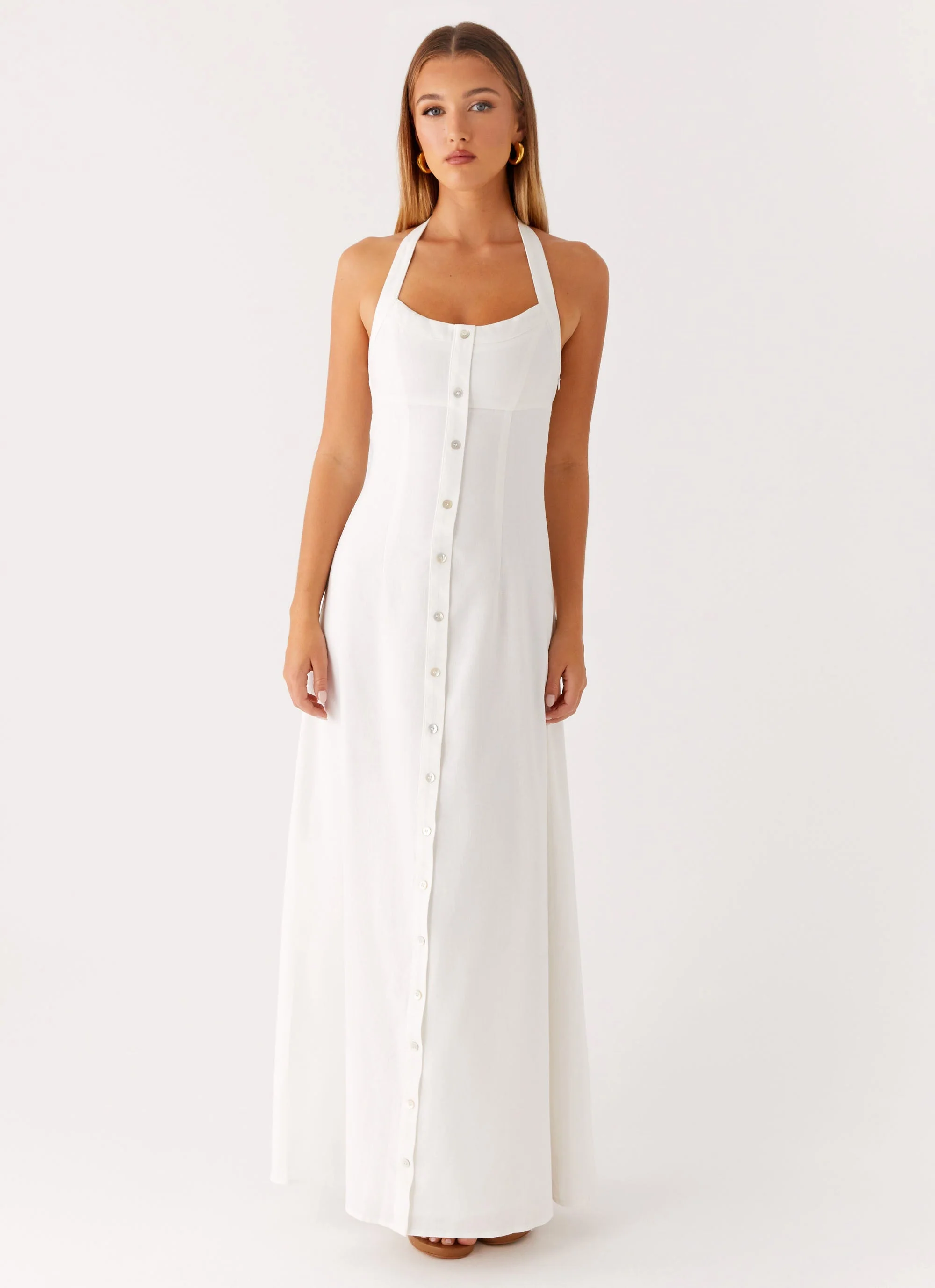Jovanni Maxi Dress - White