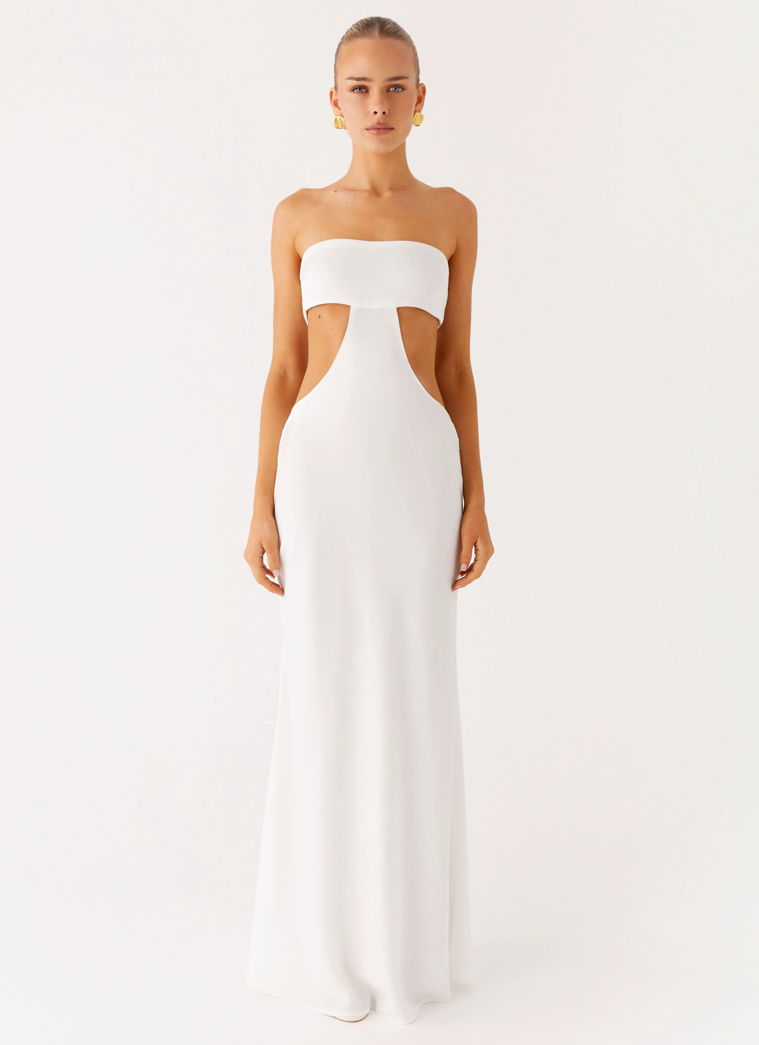 Kiss Me Cut Out Maxi - Ivory
