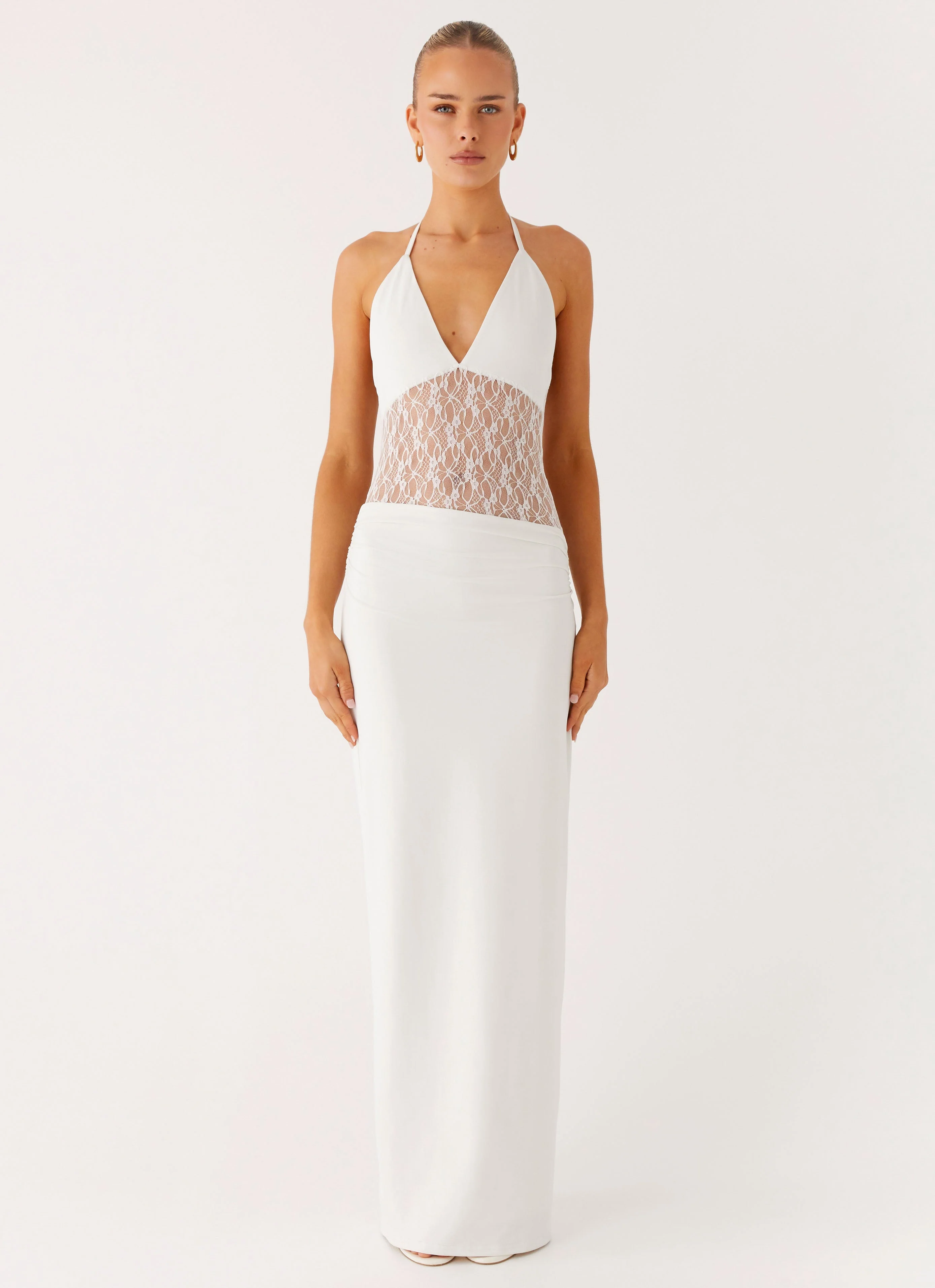 Enchant Lace Maxi Dress - Ivory