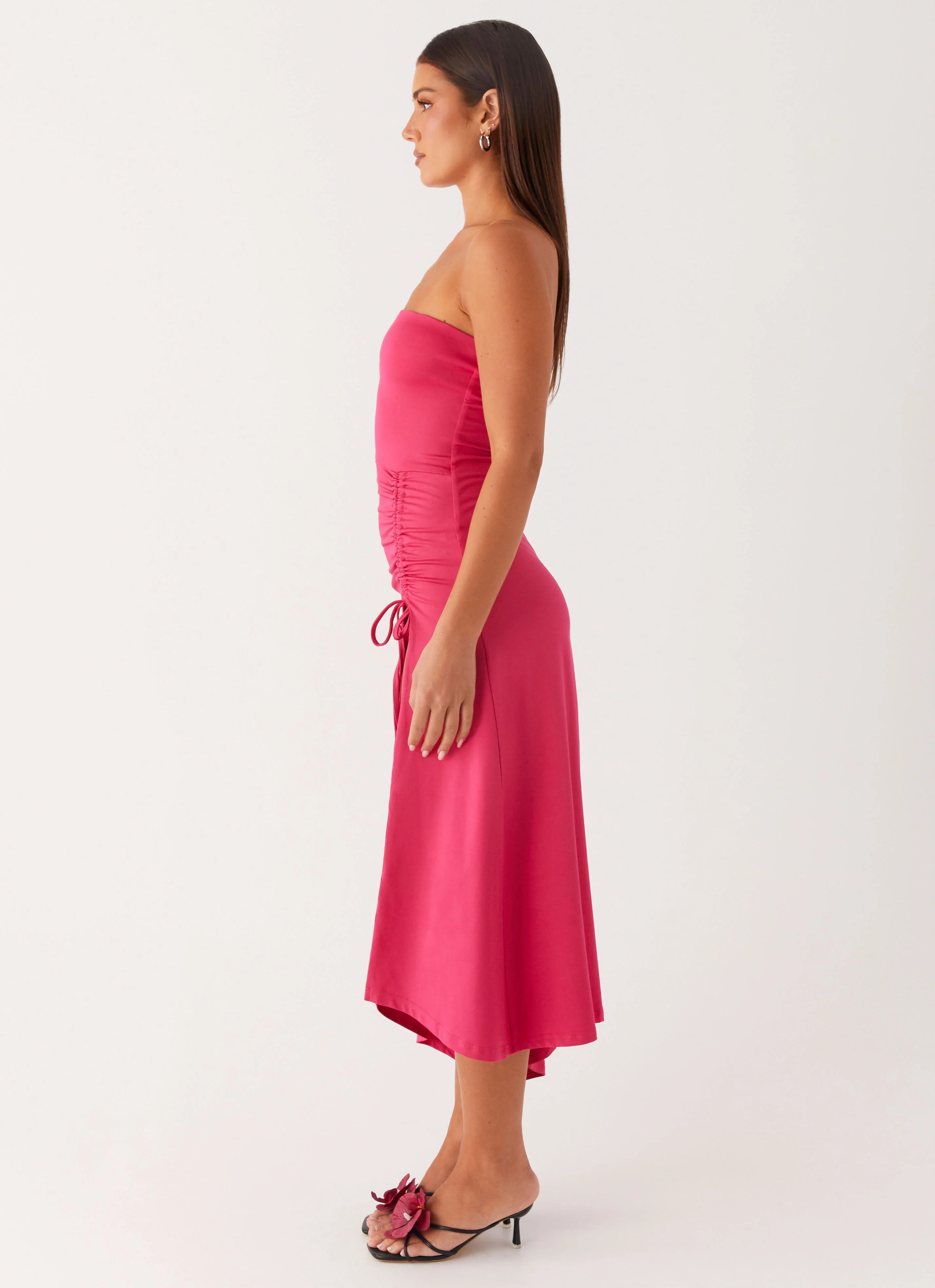 Laoise Midi Dress - Hot Pink