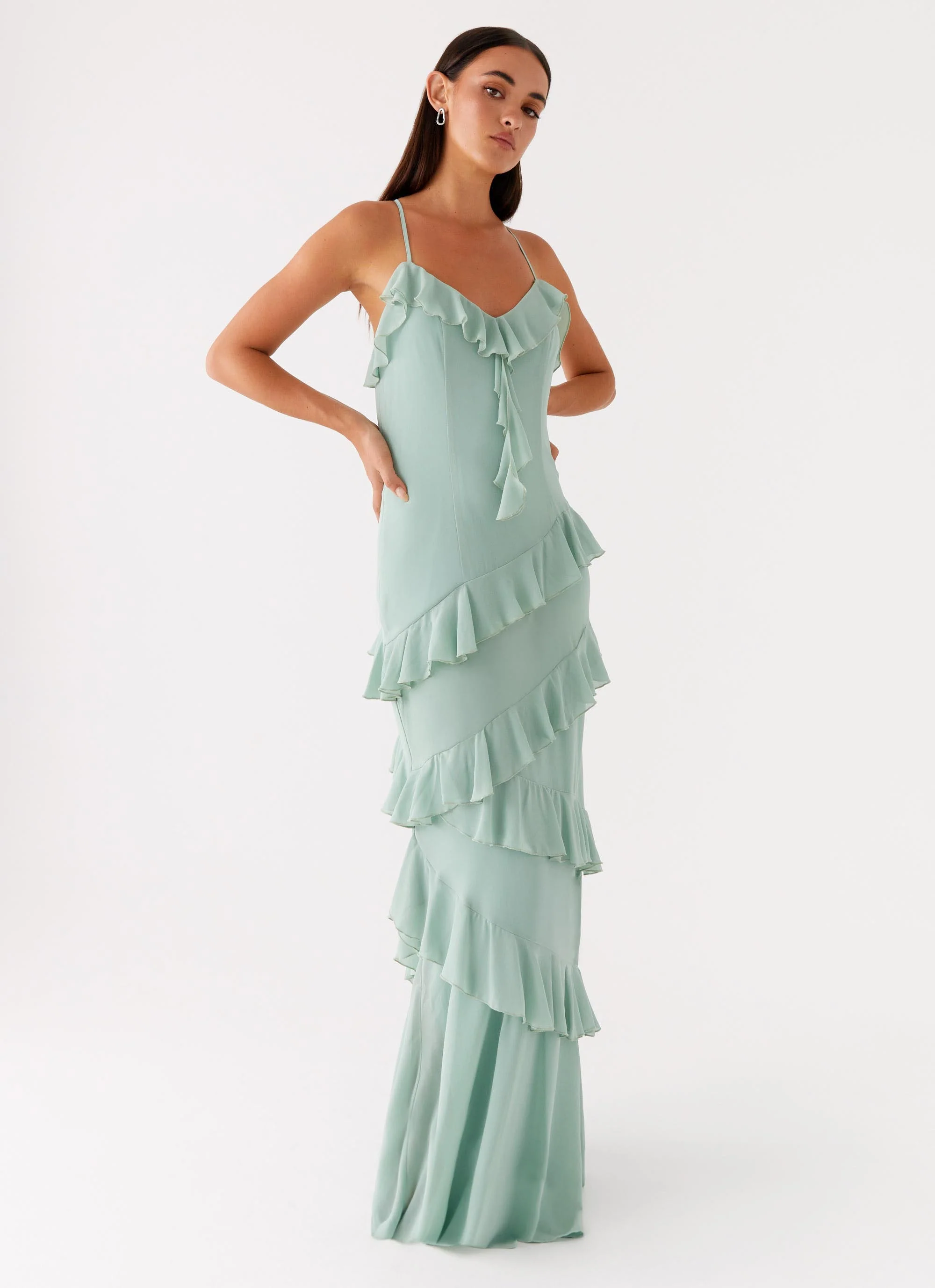 Country Club Maxi Dress - Sage