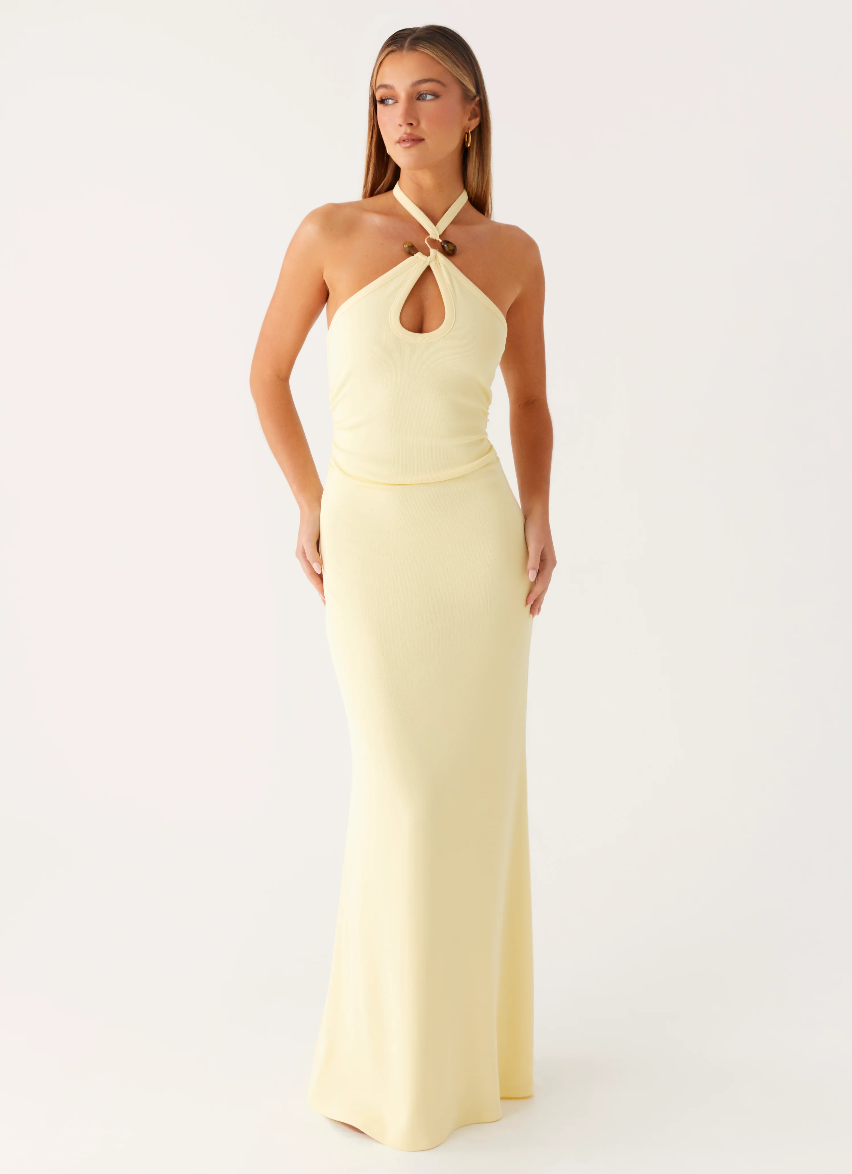 Instant Attraction Maxi Dress - Yellow